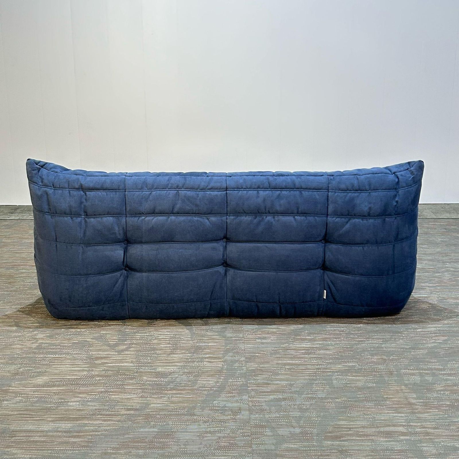 Ligne Roset By Michel Ducaroy Togo Blue Modular Sofa And Footstool, Set Of Five photo Furniture