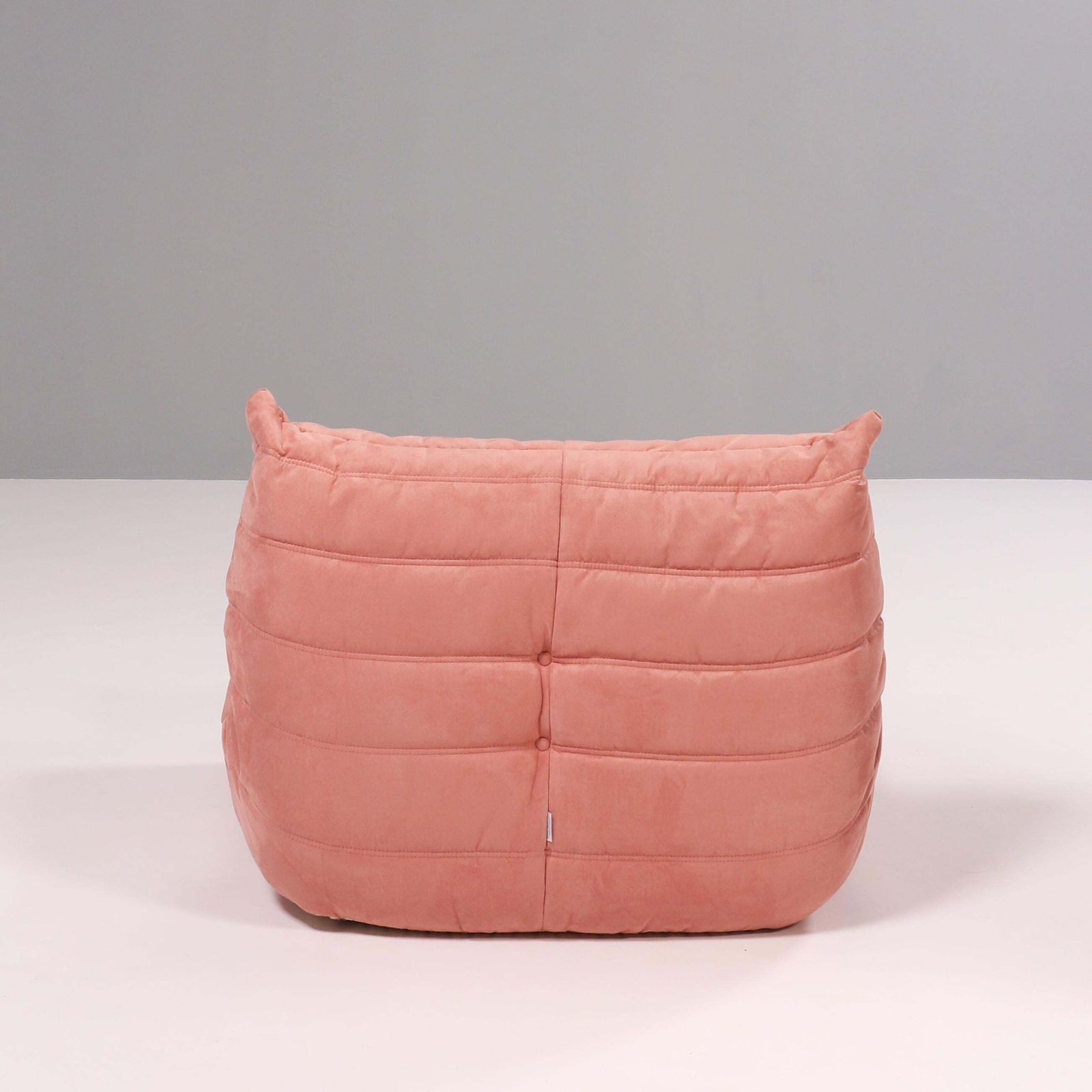 Ligne Roset Pink Togo Armchair And Footstool By Michel Ducaroy, Set Of Two photo 2742.75