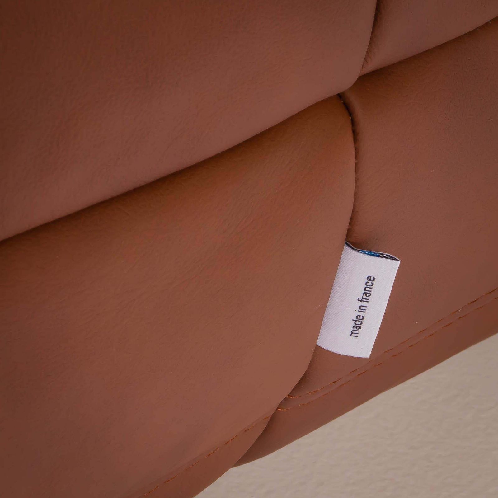 Ligne Roset By Michel Ducaroy Brown Leather Togo, Set Of Three photo for sale