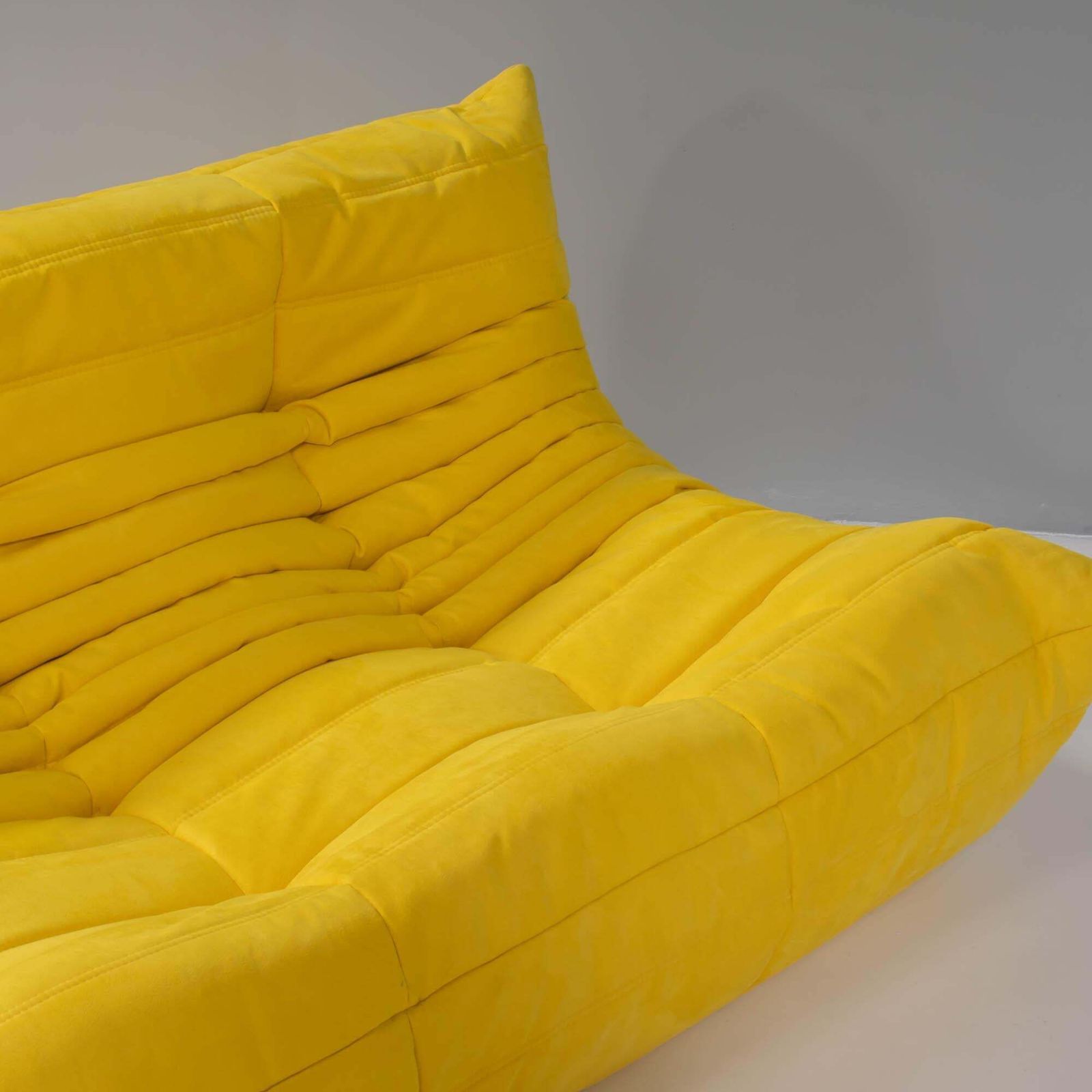 Ligne Roset By Michel Ducaroy Togo Yellow Sofa And Footstool, Set Of Five photo vinterior