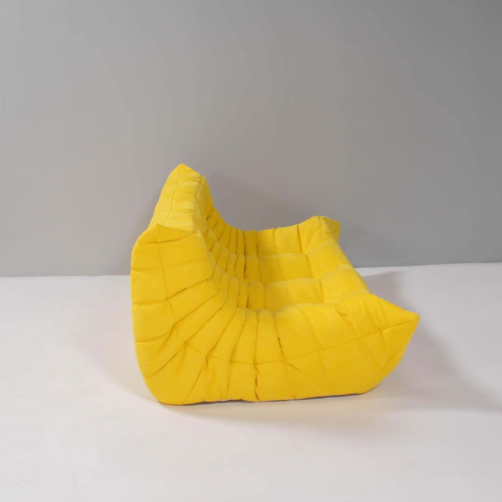 photo furniture Ligne Roset By Michel Ducaroy Togo Yellow Sofa And Footstool, Set Of Five