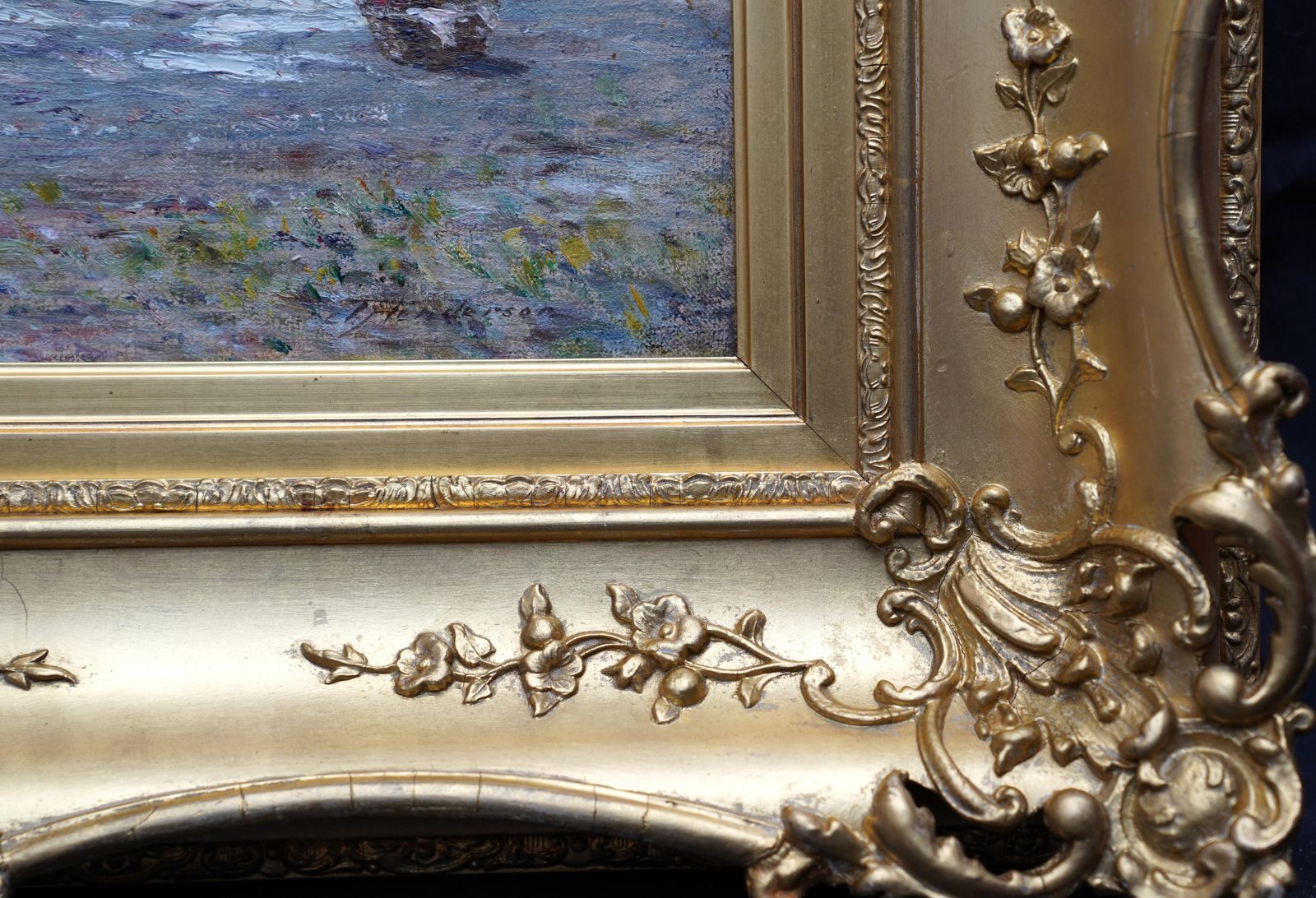 7649.0 Joseph Hendersonwashing Day In Coastal Landscape   Scottish Victorian Impressionist Oil Paintingcirca 1880 photo