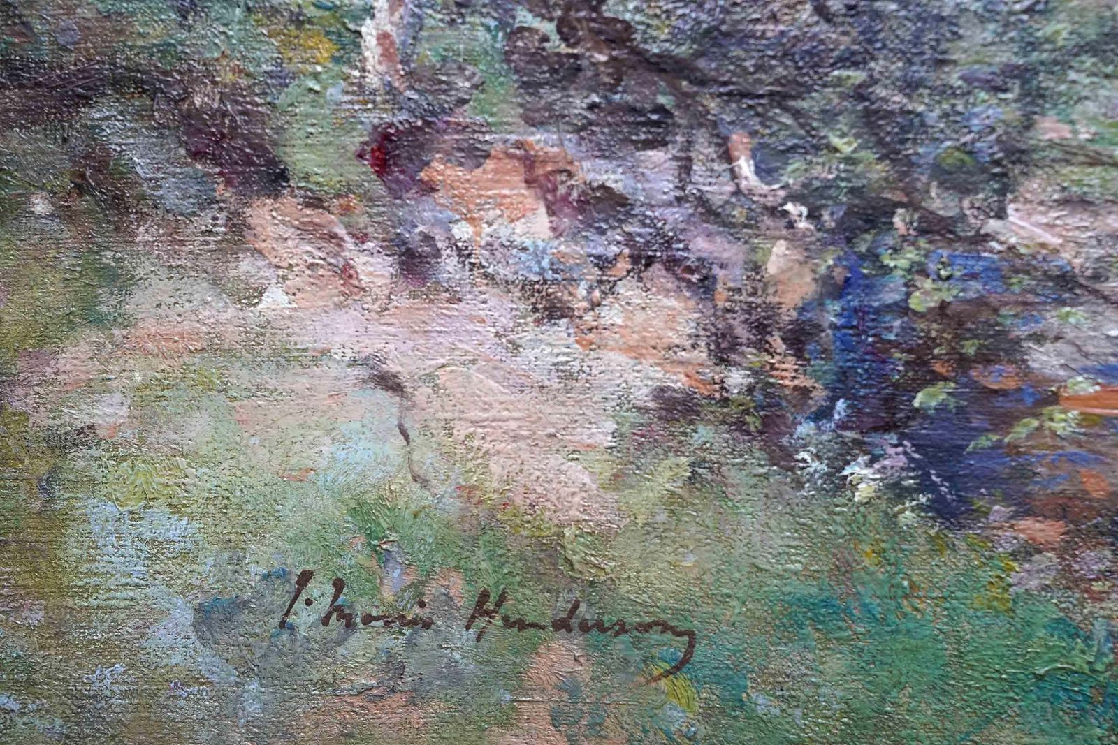 photo for sale Joseph Morris Hendersonstirling River Landscape Scotland   Scottish Impressionist 1910 Art Oil Paintingcirca 1910