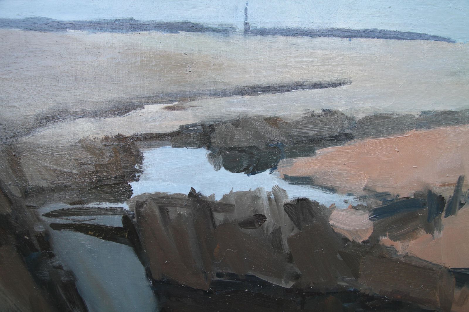 Lawrence Selfessex Landscape   British 20th Century Abstract Art Landscape Oil Painting1970 photo for sale