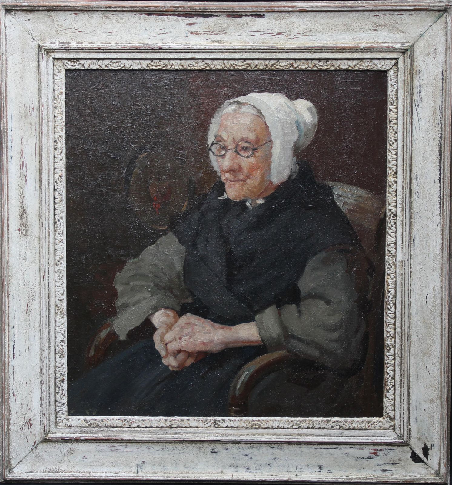 Art William Lee Hankeyfrench Breton Lady   British Victorian Post Impressionist Portrait Oil Paintingcirca 1900 photo