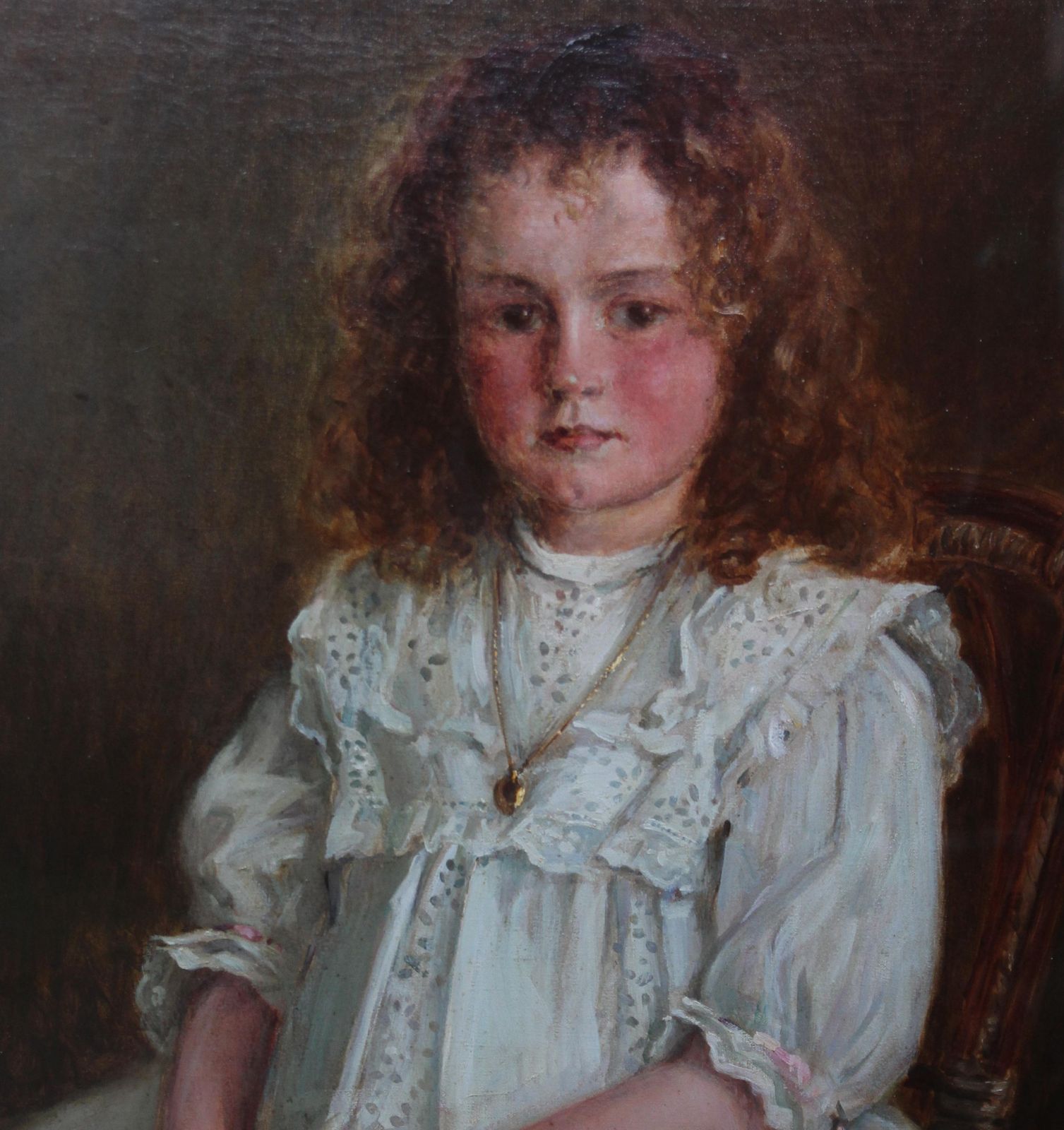 Ernest Higgins Riggportrait Of A Young Welsh Girl   Enid Richards   British Edwardian Staithes Art1911 photo Art