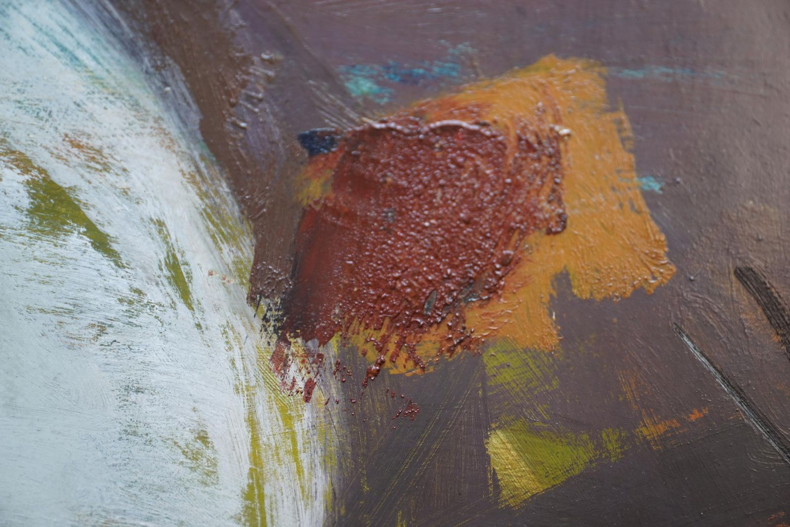 Tom Nashabstract Valley   Welsh 1963 Art Abstract Landscape Oil Painting1963 photo buy