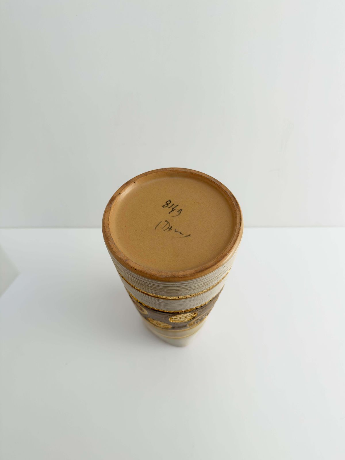 Italian Mid Century Sgraffito Vase By Fratelli Fanciullacci For Elbee photo vinterior