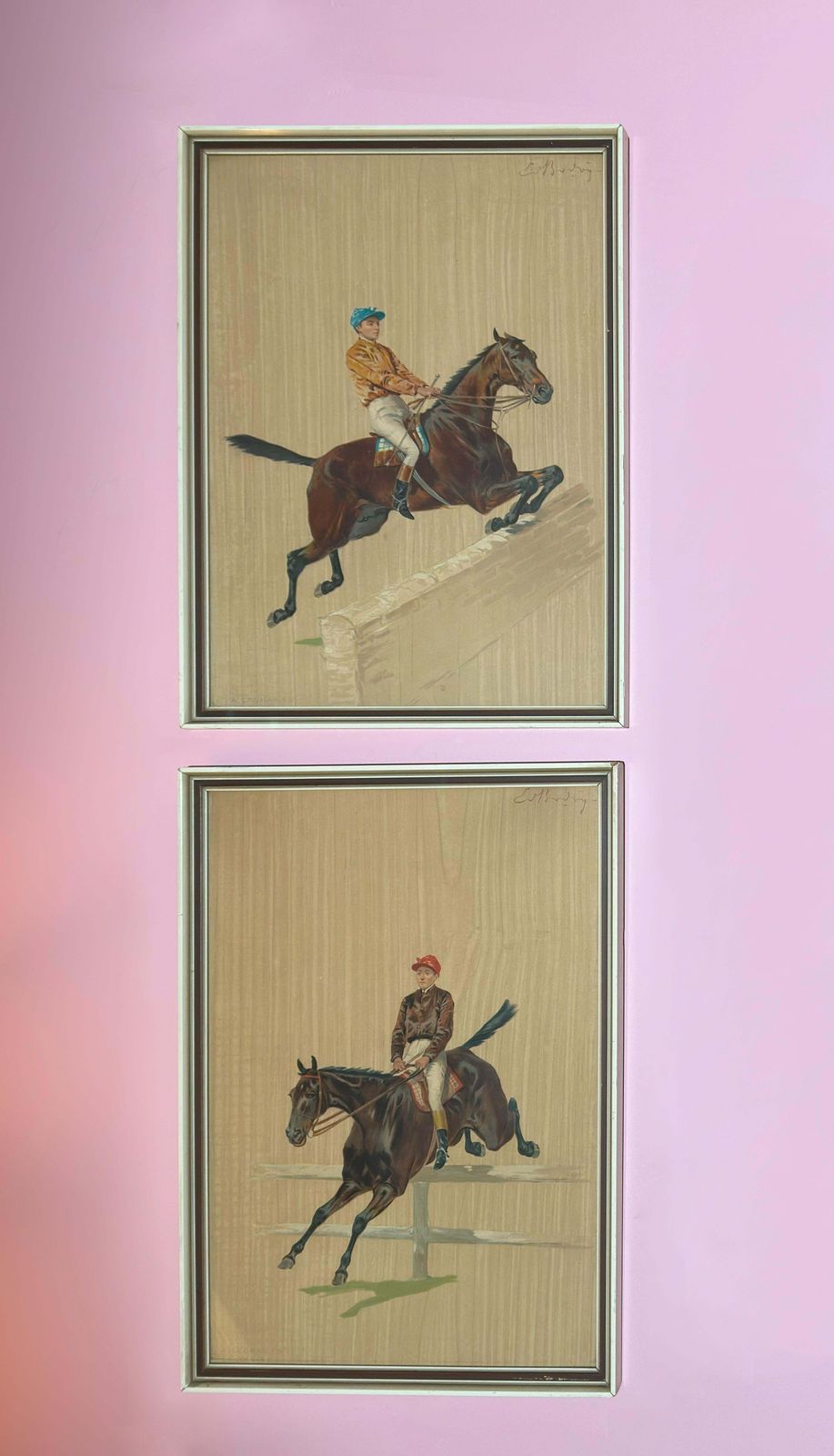 photo furniture Late 19th Century French Equestrian Prints By Ernest Alexandre Bodoy, A. Legras