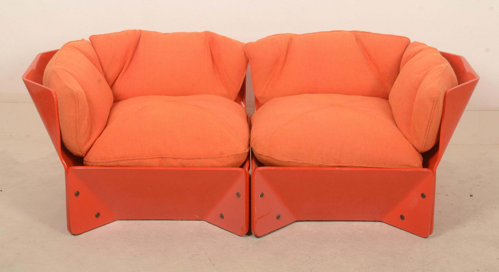 1970s Orange Christensen & Larsen Sofa Or Chairs photo furniture