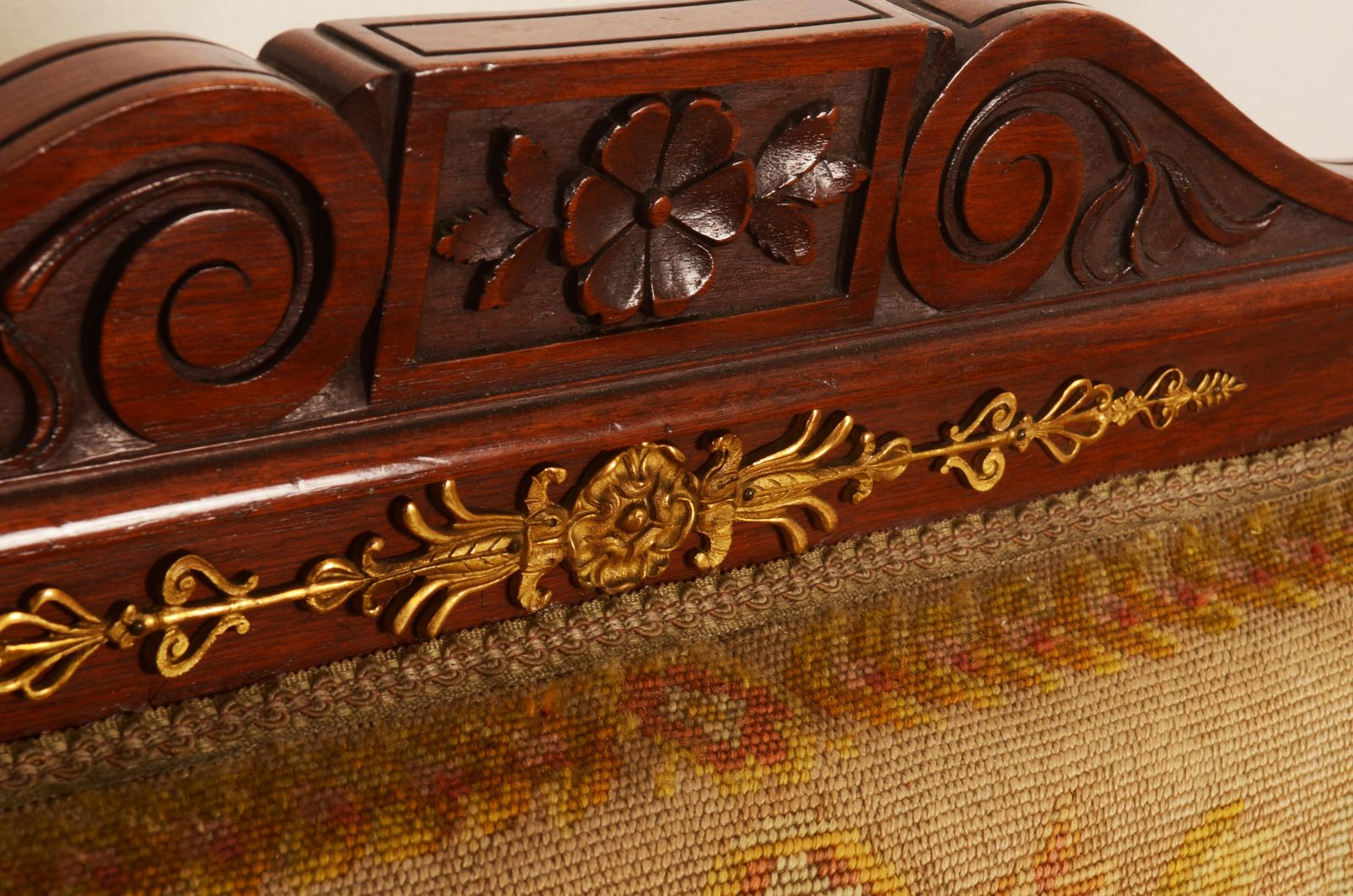 Meubels Paar Franse Empire-stijl fauteuils photo