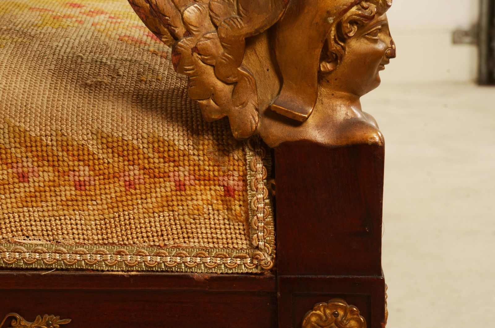 photo buy Pair Of French Empire Style Armchairs