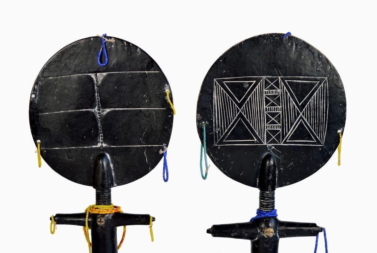 Pair Of African Dolls, Ghana, 20th Century photo buy