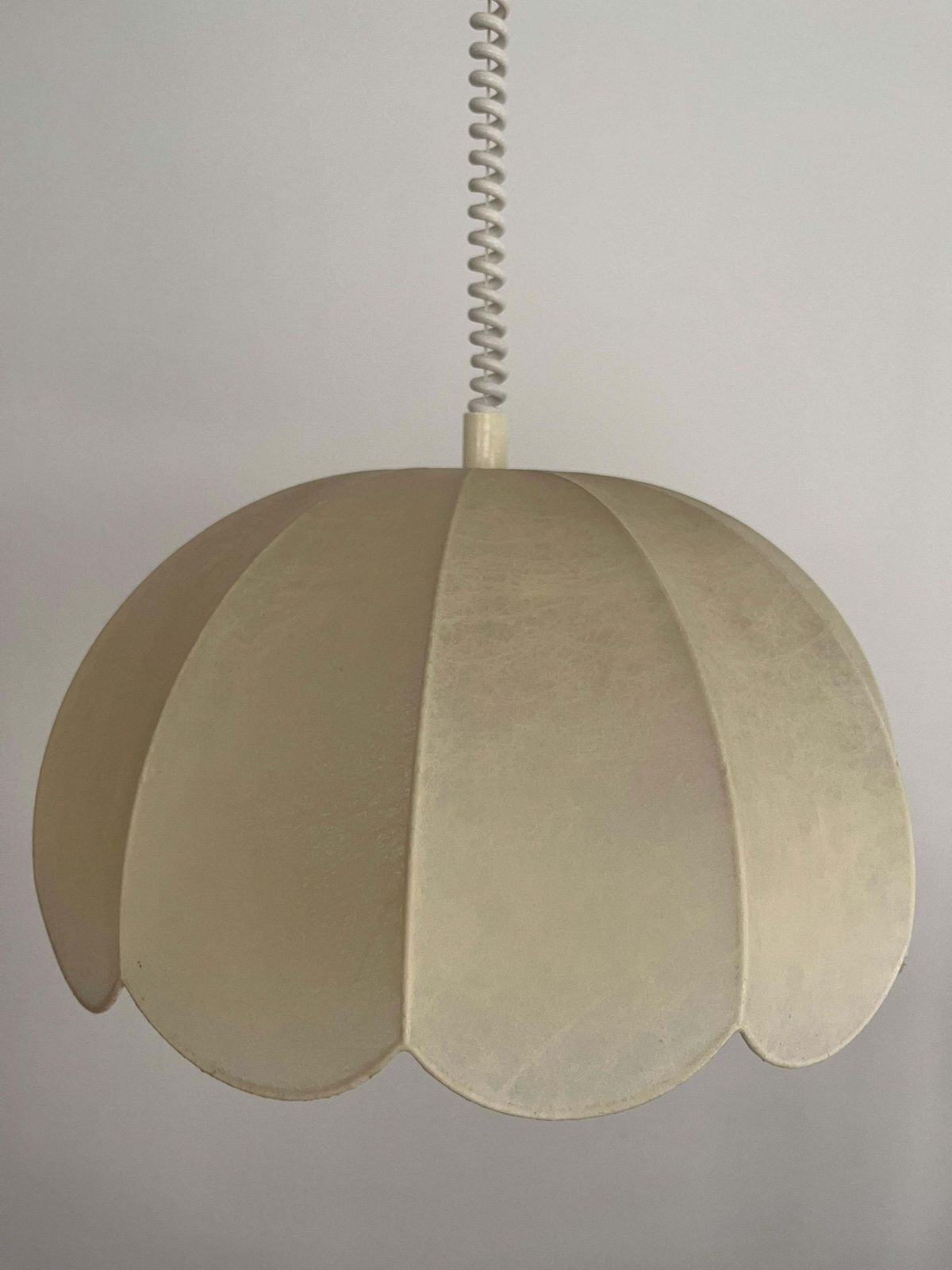 German Mid Century "Cocoon" Flower Adjustable Chandelier By Goldkant, 1970s photo 3161.0
