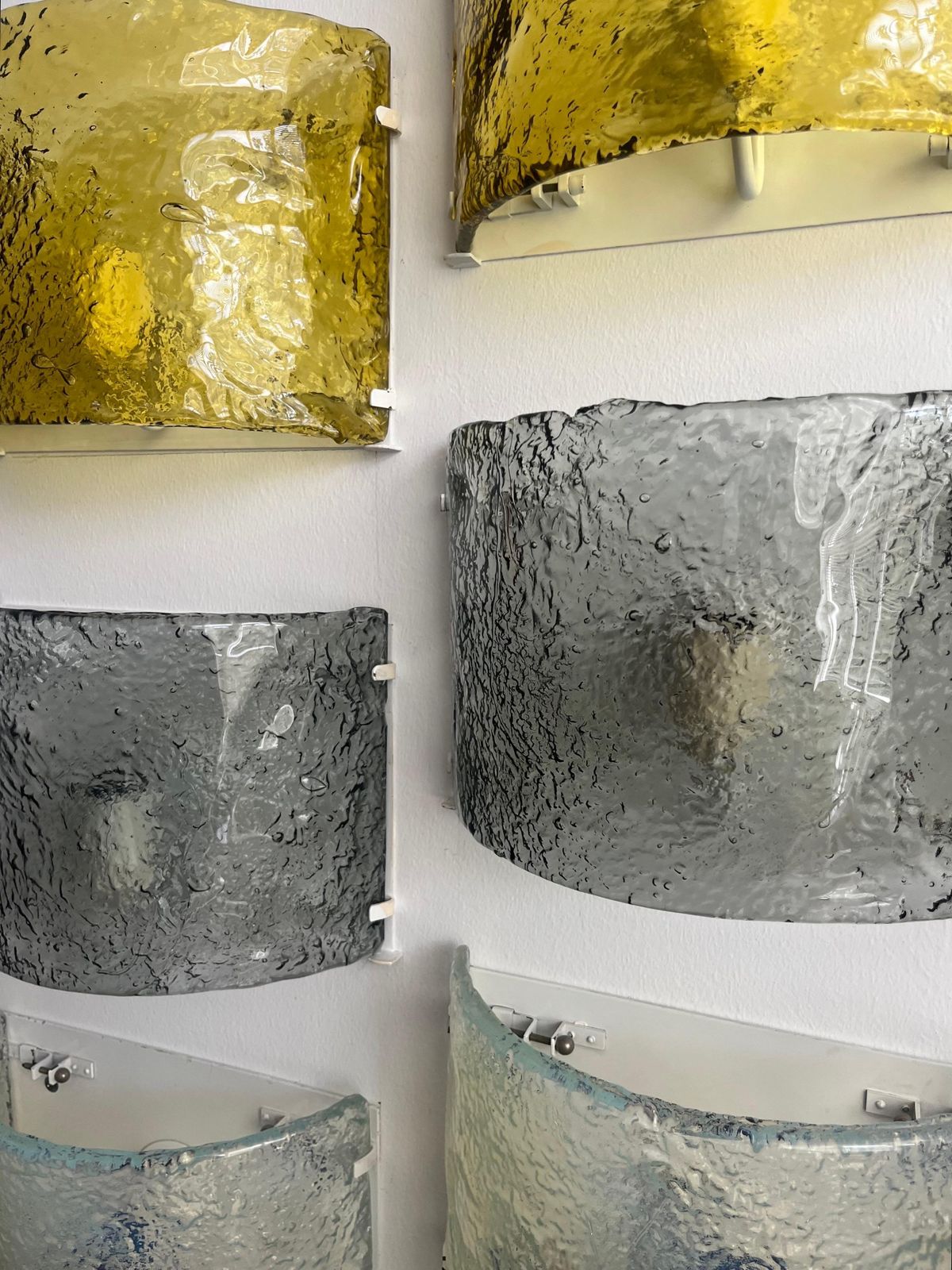 11738.0 Midcentury Mural Of Murano Wall Sconces By Carlo Nason For Av.Mazzega, 1970s photo