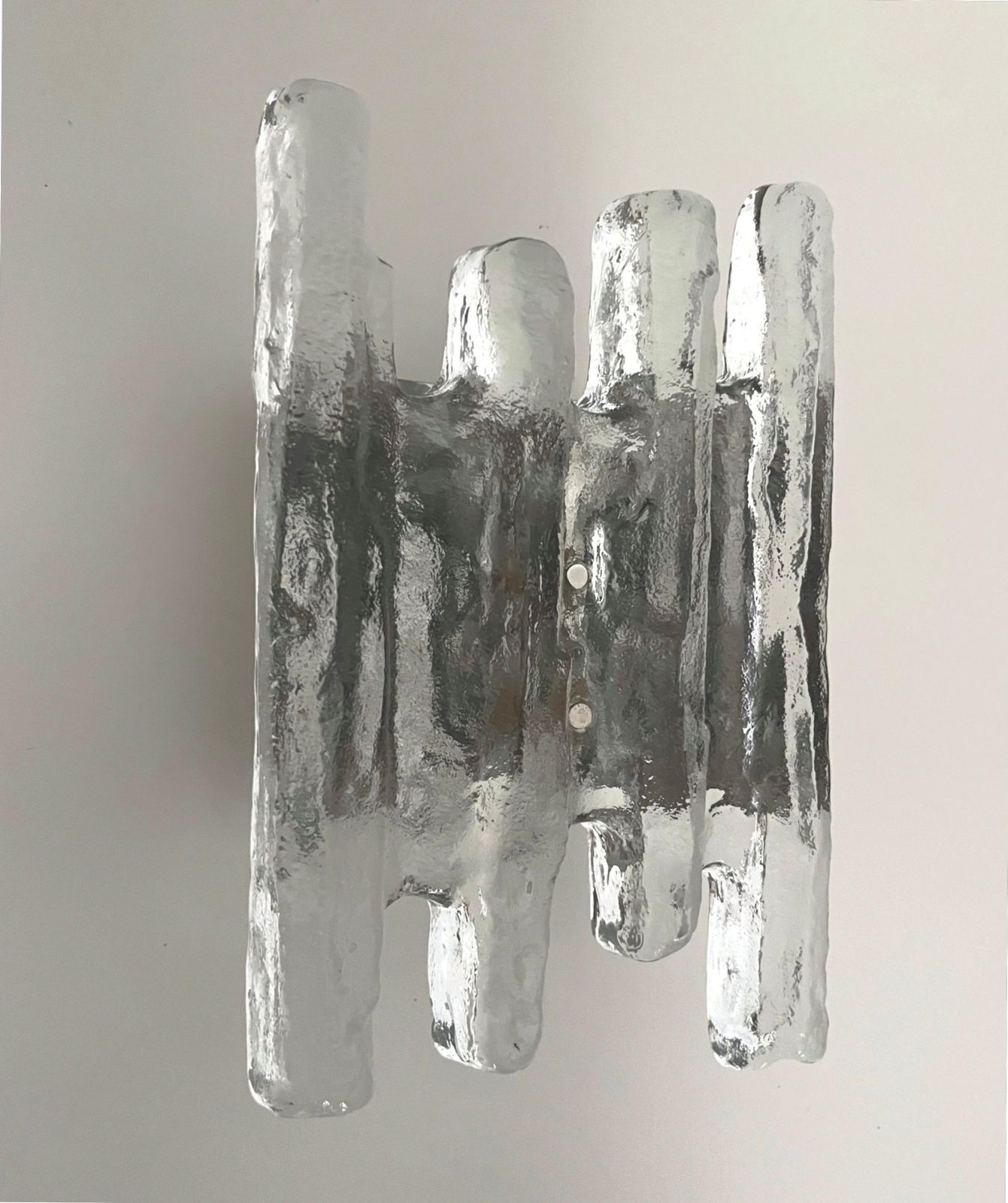 Pair Of Midcentury Austrian Murano Glass "Faun" Wall Sconces By Kalmar, 1970s photo furniture