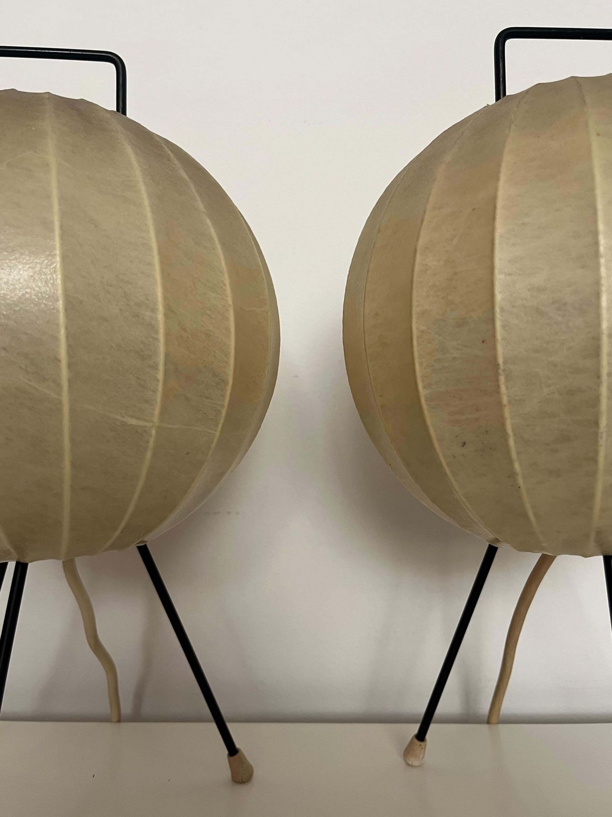 photo furniture German Midcentury Pair Of "Cocoon" Table Lamps By Friedel For Goldkant, 1970s