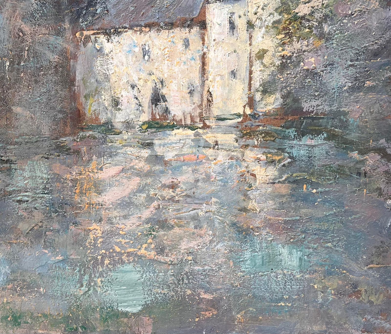 Fanch Lel French Impressionist Oil Painting Of Château De Trécesson In Brittany photo vinterior