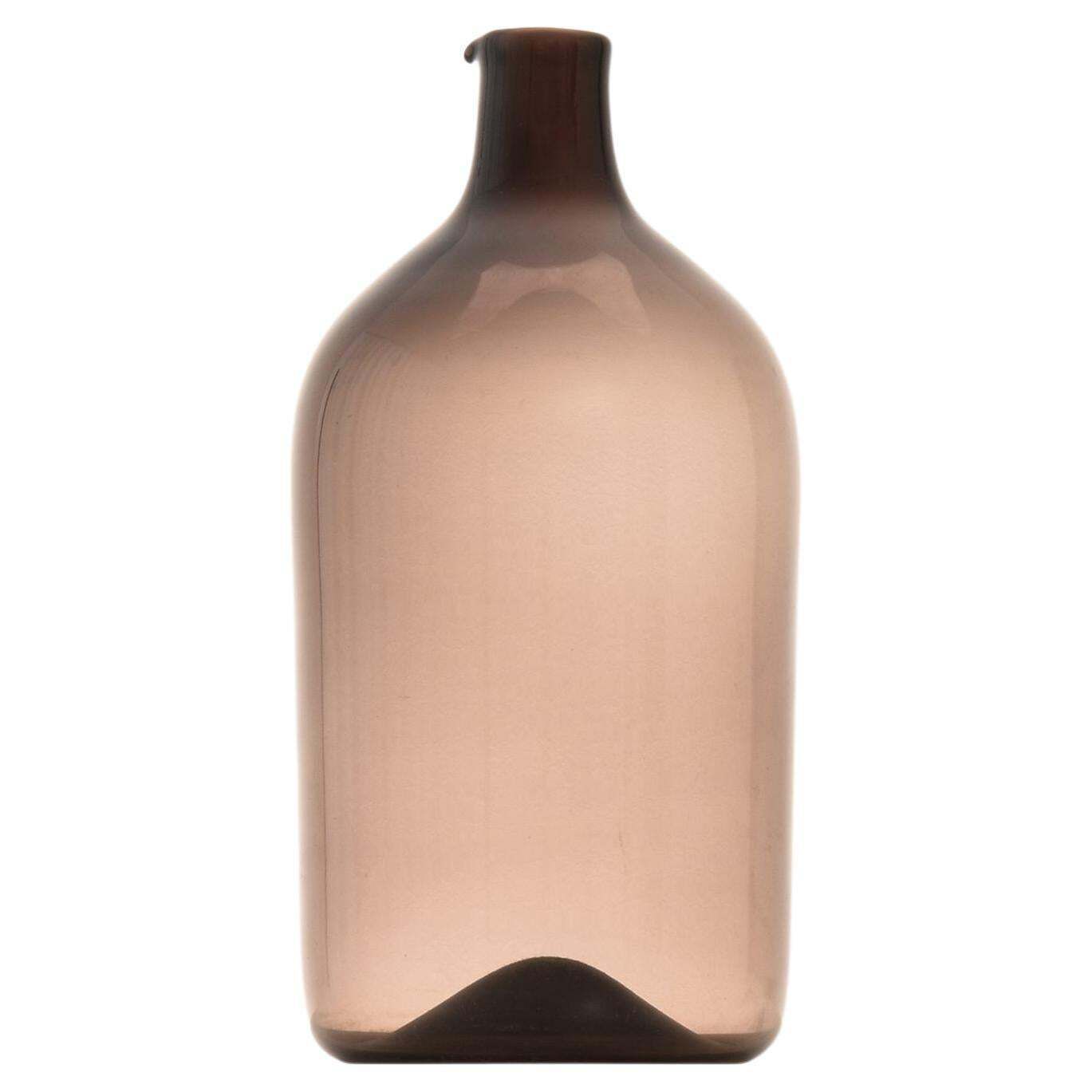 Glass Bottle / Vase In Glass By Timo Sarpaneva, 1957