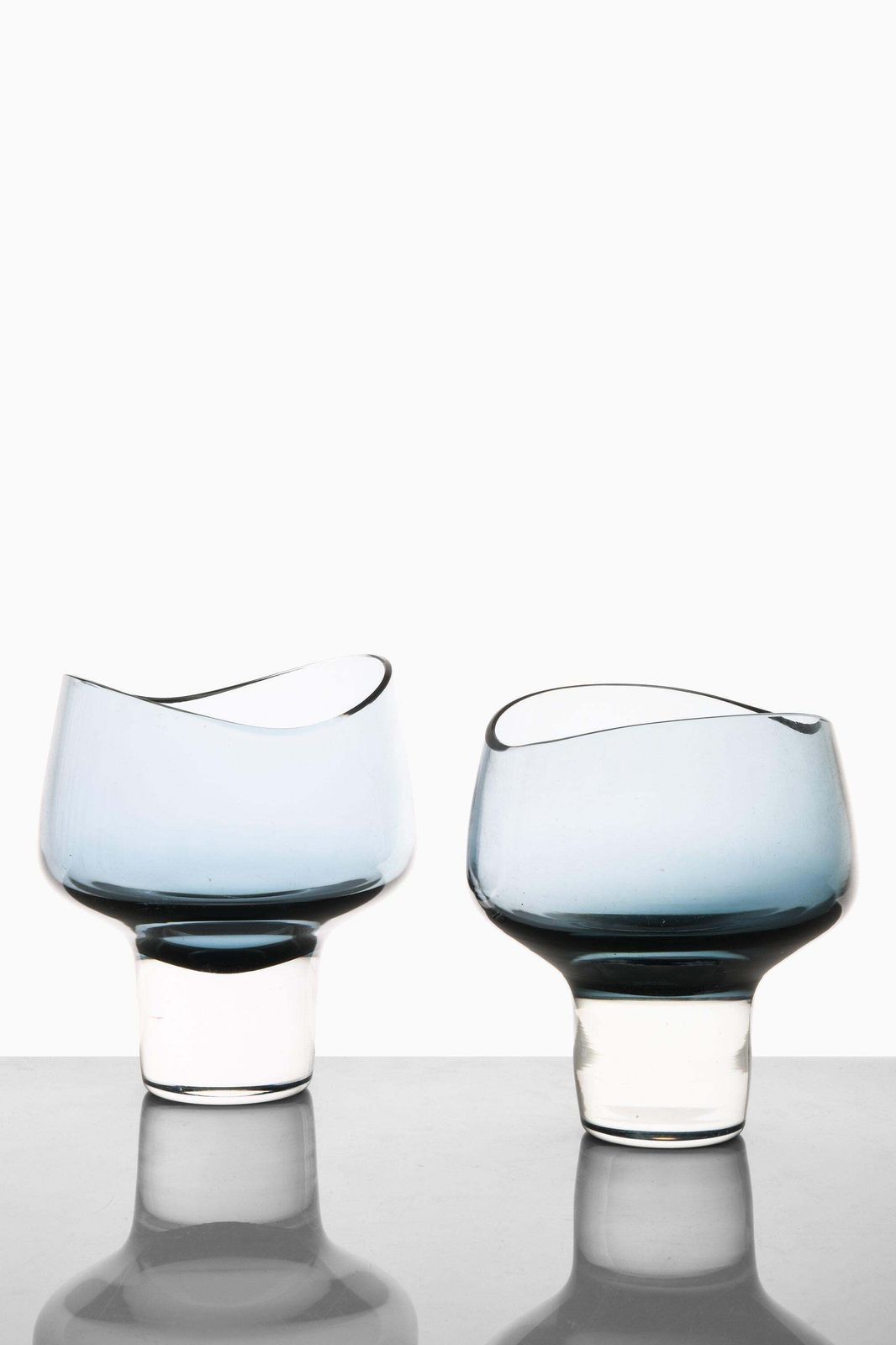 Pair Of Glass Vases By Ernest Gordon, 1960's photo Home Decor