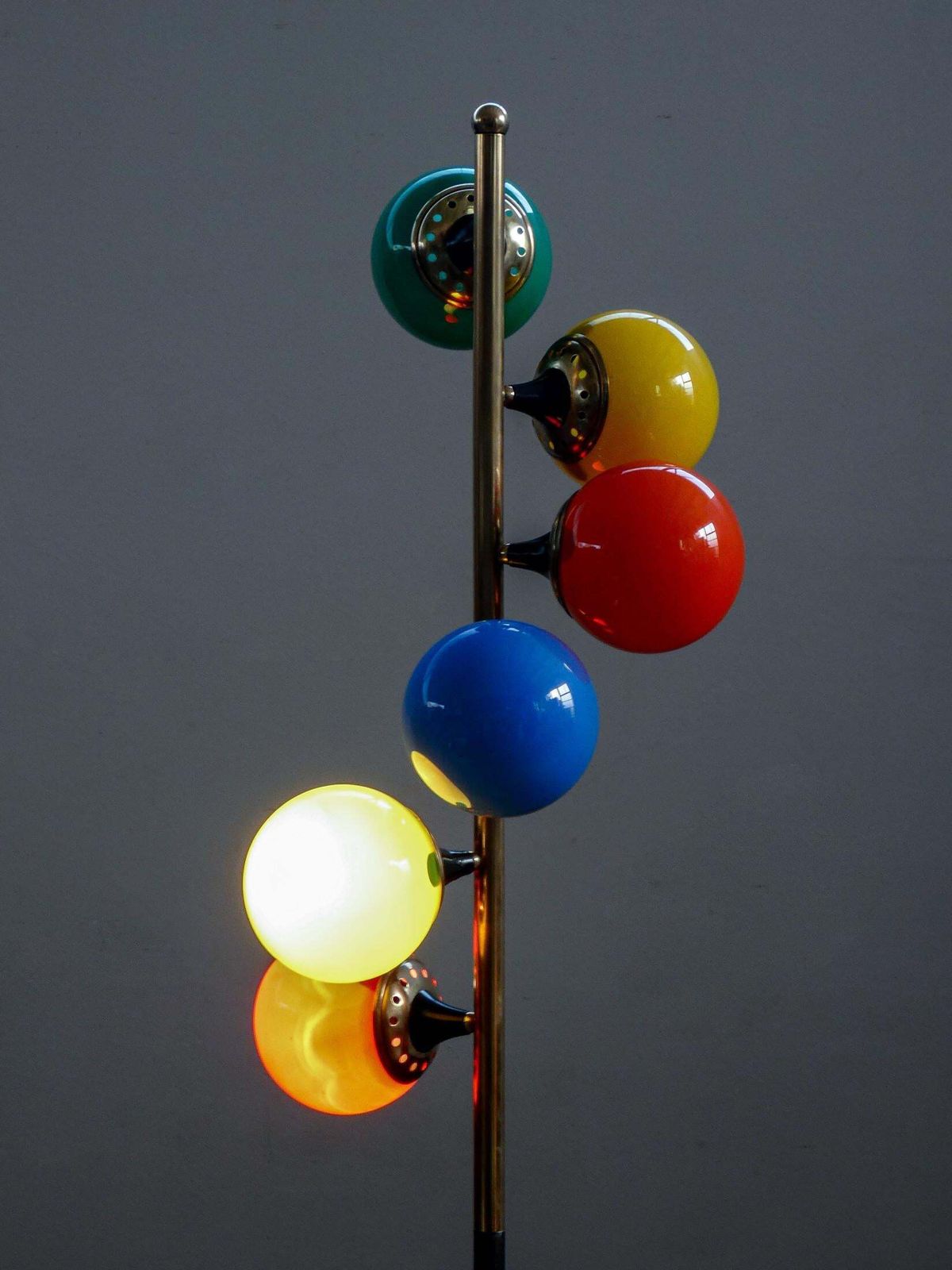 Lighting Lampada Da Terra Alberello Design Stilnovo. Accensione A Tre Fasi. Italia, 1960s photo