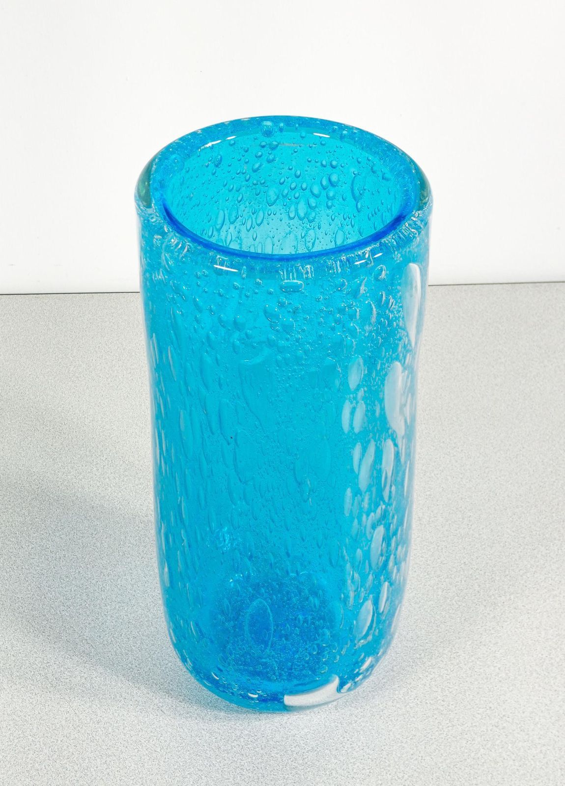 Bullicant Blown Glass Vase Signed Alessandro Barbaro. Murano photo for sale