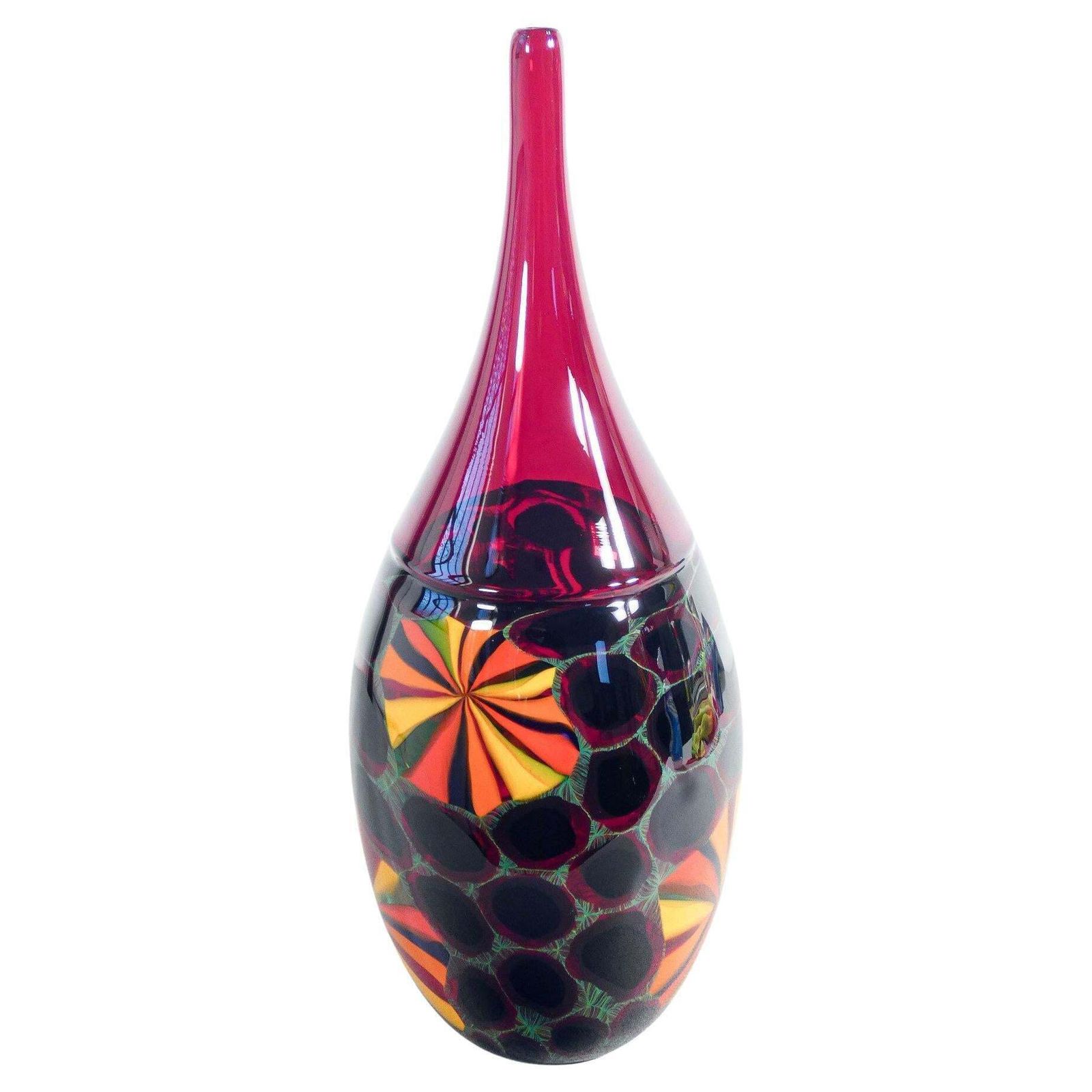 Blown Glass Vase Design Paolo Crepax. 1990s