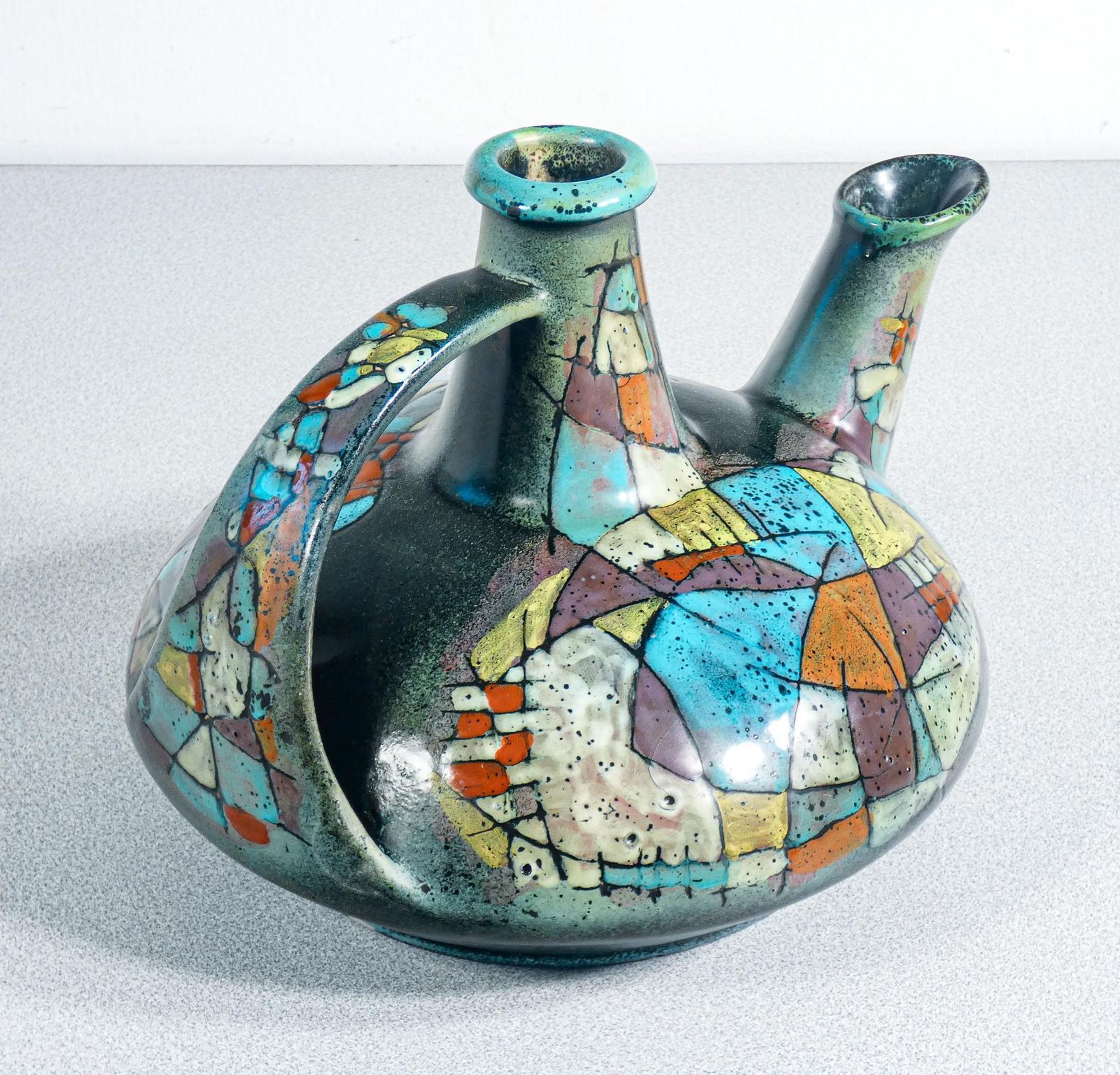 Glazed Ceramic Pitcher, Design Nanni Valentini For Bruno Baratti. Anni 60 photo buy