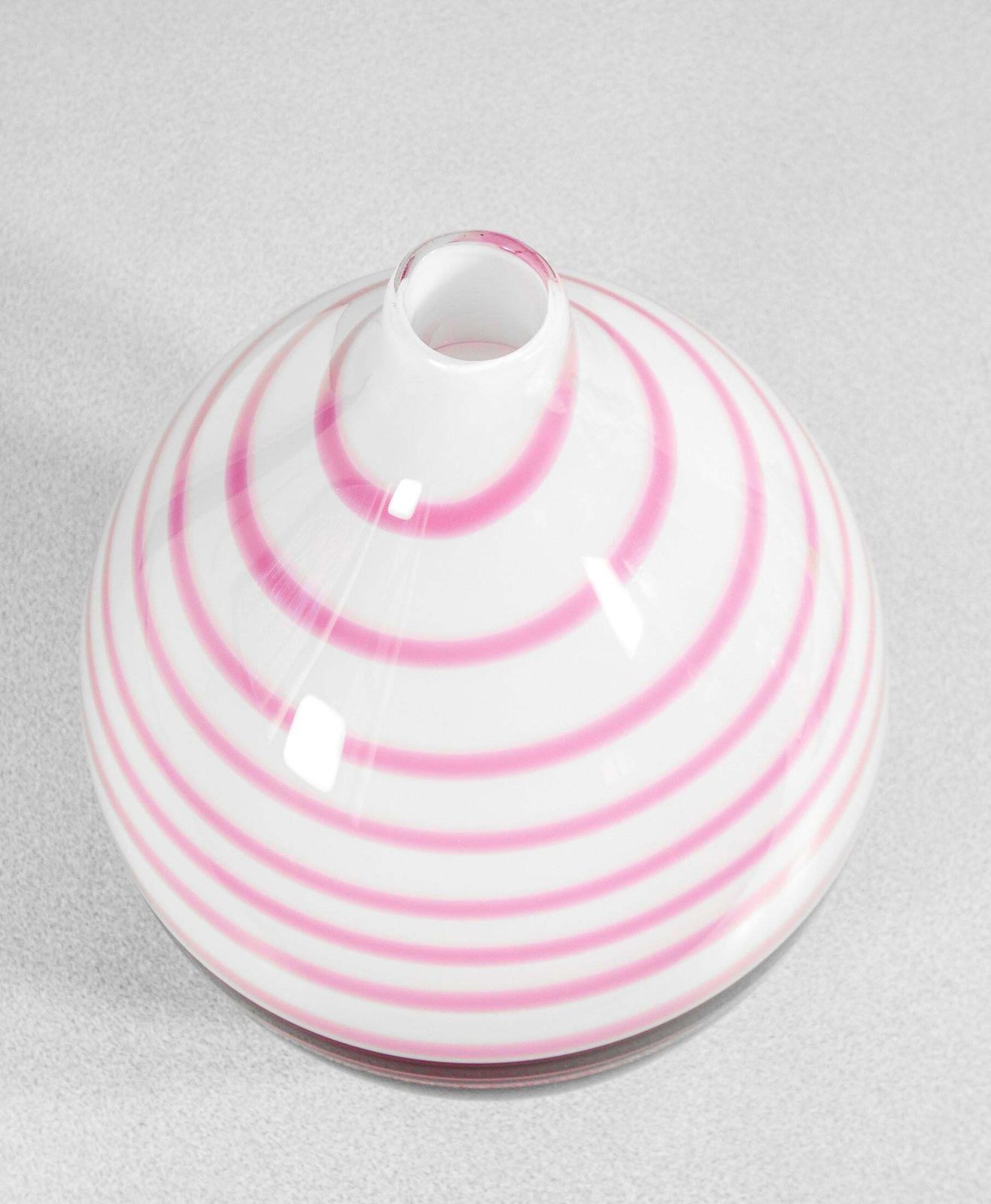 Blown Glass Vase Design Paolo Crepax. Large Pink Version. 1990s photo vinterior
