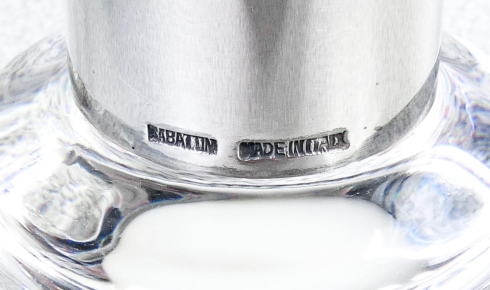 Moritz Vase, Design Lino Sabattini In Silvered Metal And Glass. Italy, 90s photo buy