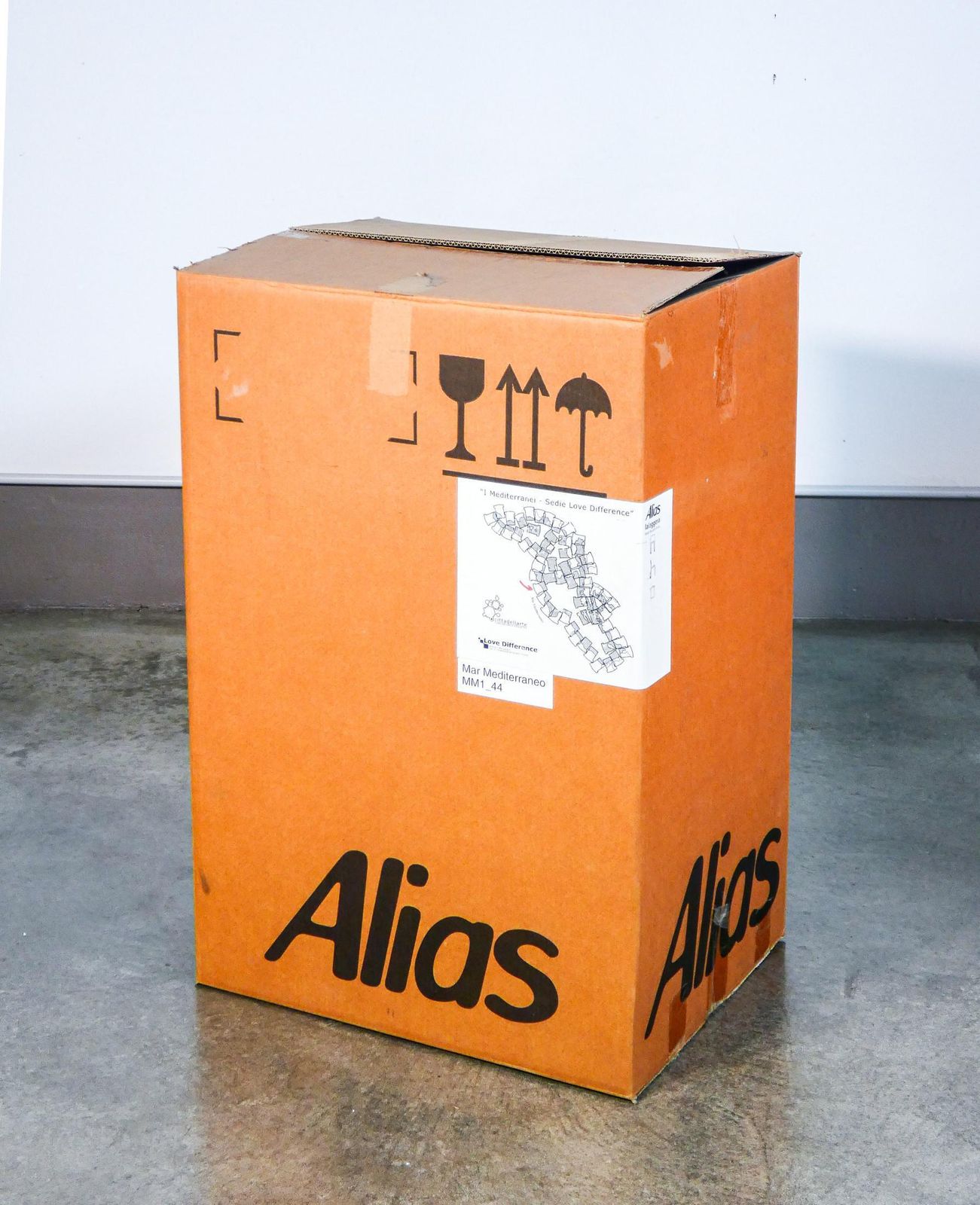 photo for sale Laleggera Alias Chair, Part Of The Work "Mezzoterra Mezzomare" By M. Pistoletto