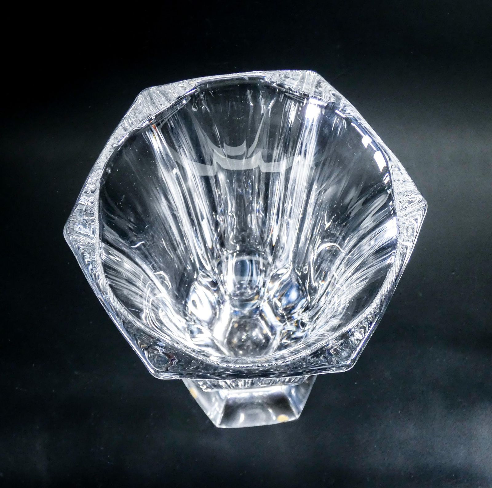 Crystal Vase, Design By Vannes Art, France, 20th C photo vinterior