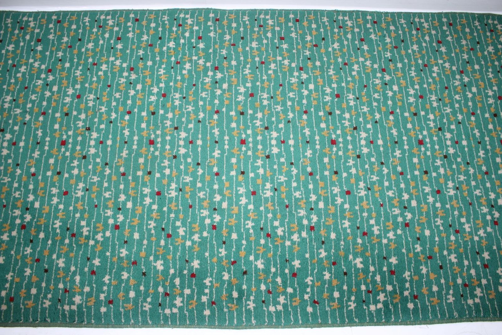 Midcentury Design Organic Carpet Or Rug, 1960s photo for sale