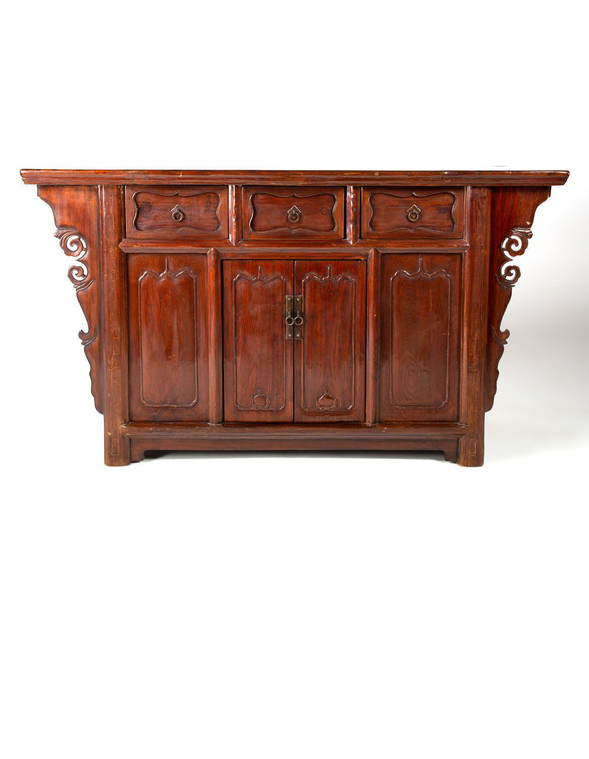 A Chinese, Small 3 Drawer Coffer, Turn 18th/19th Century