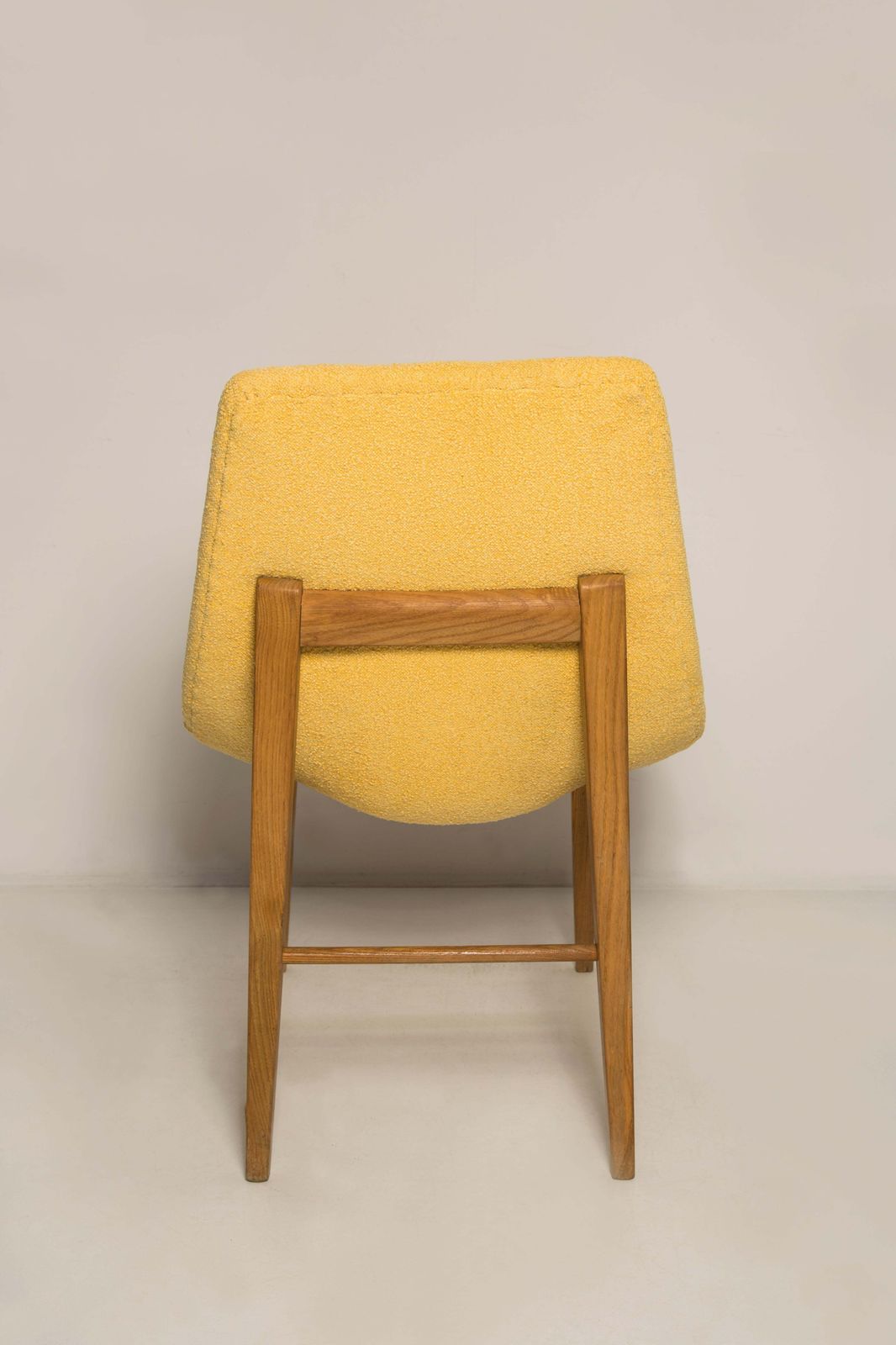 Set Of Two Rare Mid Century Yellow Shell Chairs, H. Lachert, Europe, 1960s photo vintage