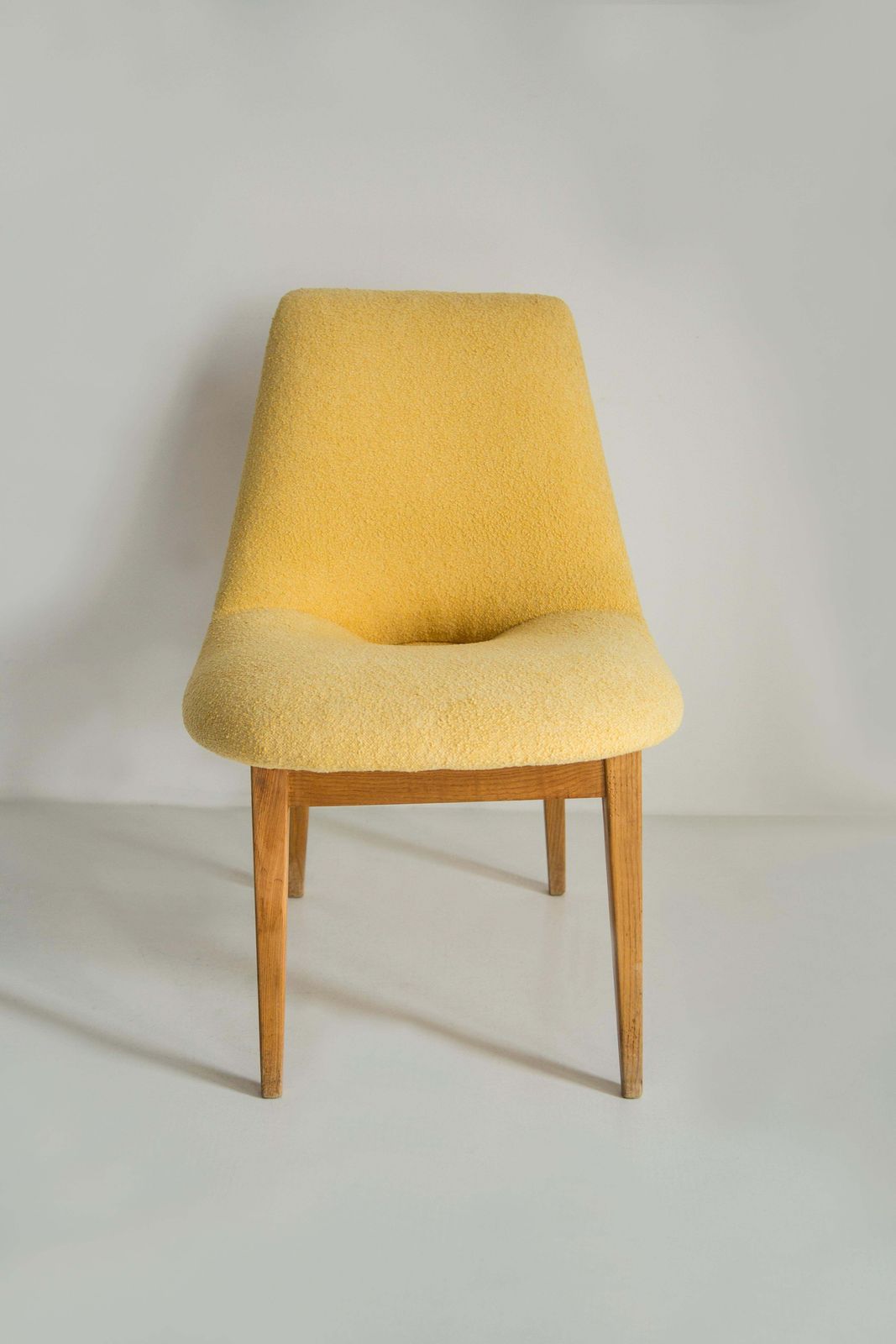 photo vinterior Set Of Two Rare Mid Century Yellow Shell Chairs, H. Lachert, Europe, 1960s