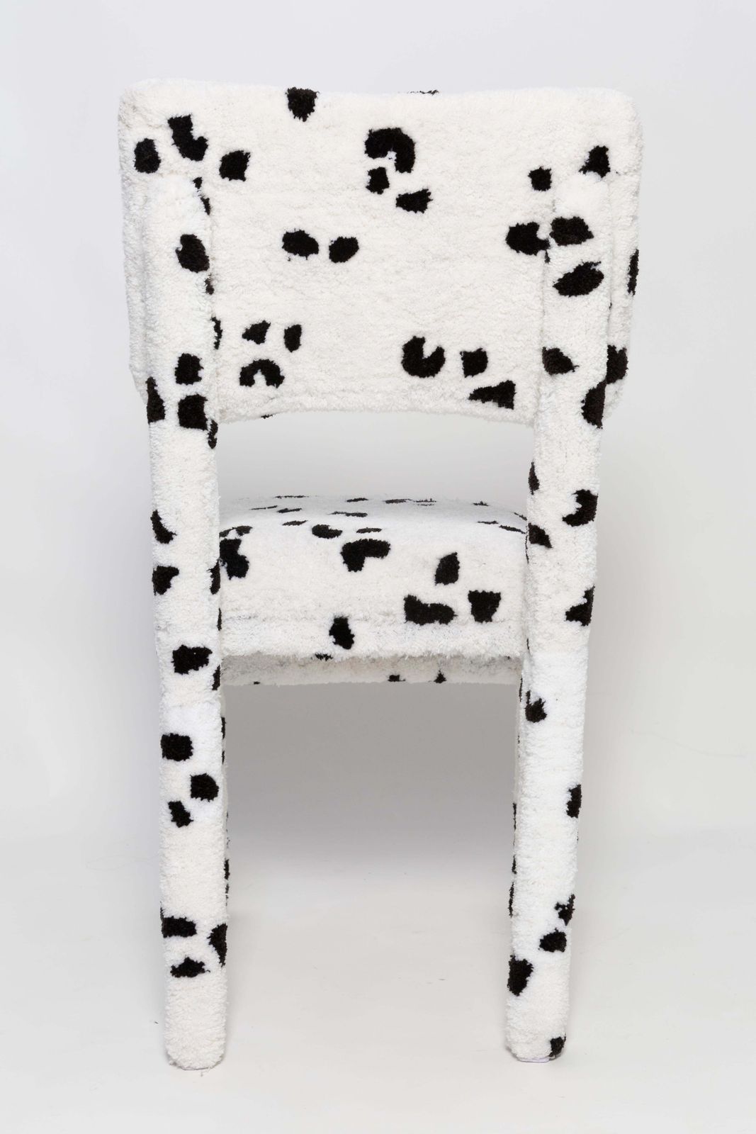 Six Mid Century Hand Tufting Dalmatian Chairs, Rajmund Halas, Poland, 1960s photo buy