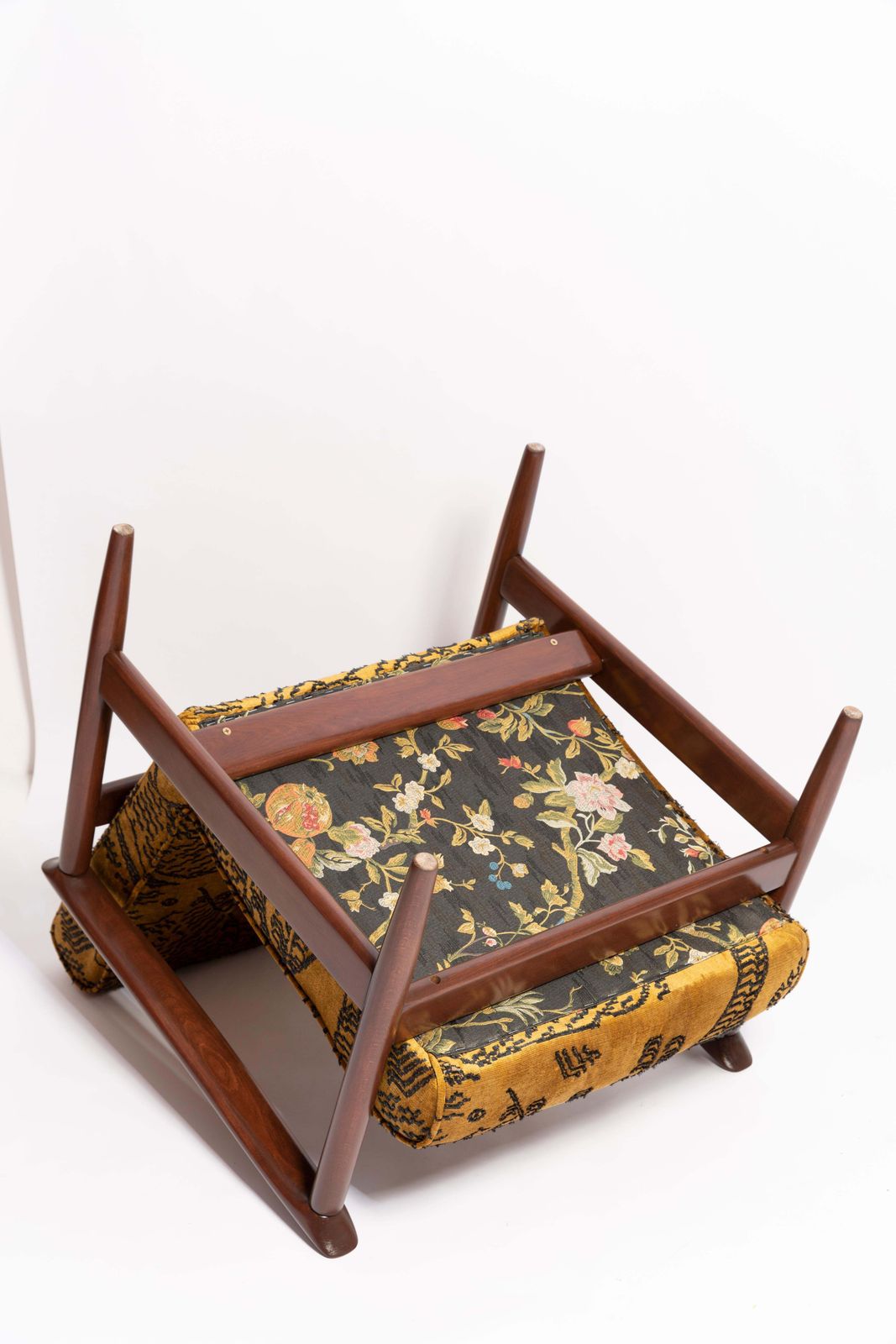 5146.0 Pair Of Midcentury Tiger Velvet Armchairs, Gfm 142, Edmund Homa, Europe, 1960s photo