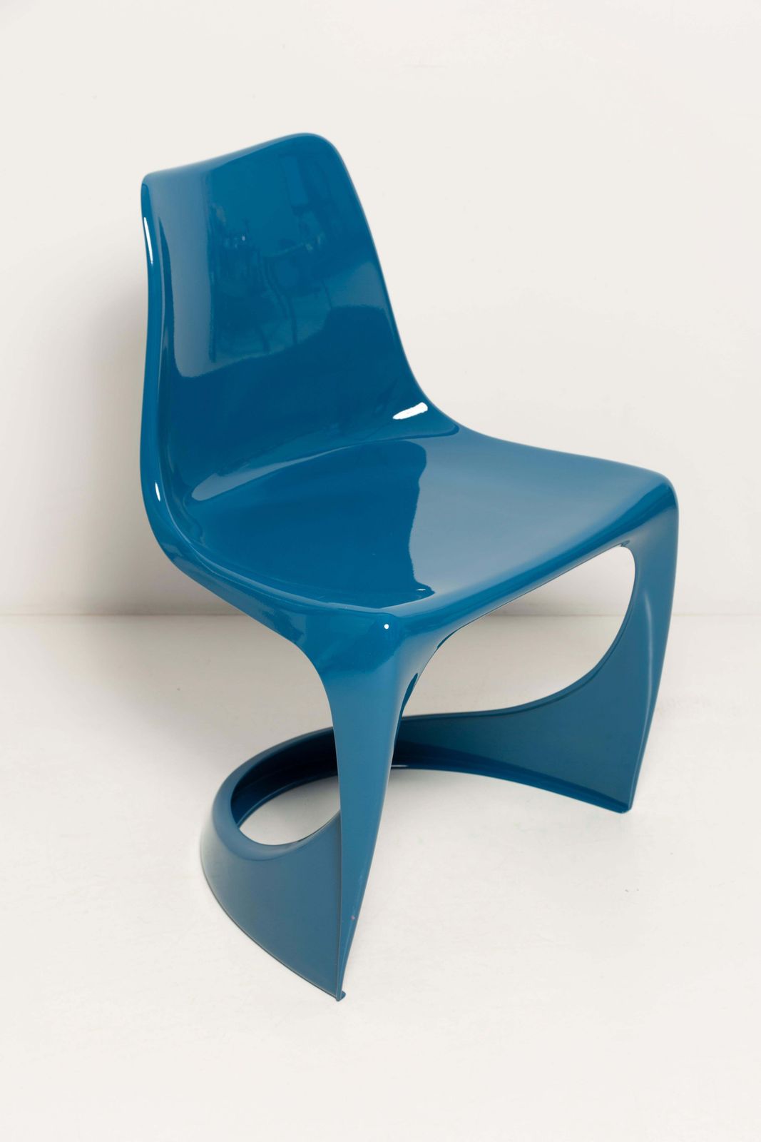 Furniture Set Of Four Mid Century Sea Blue Cado Chairs, Steen østergaard, Europe, 1960s photo
