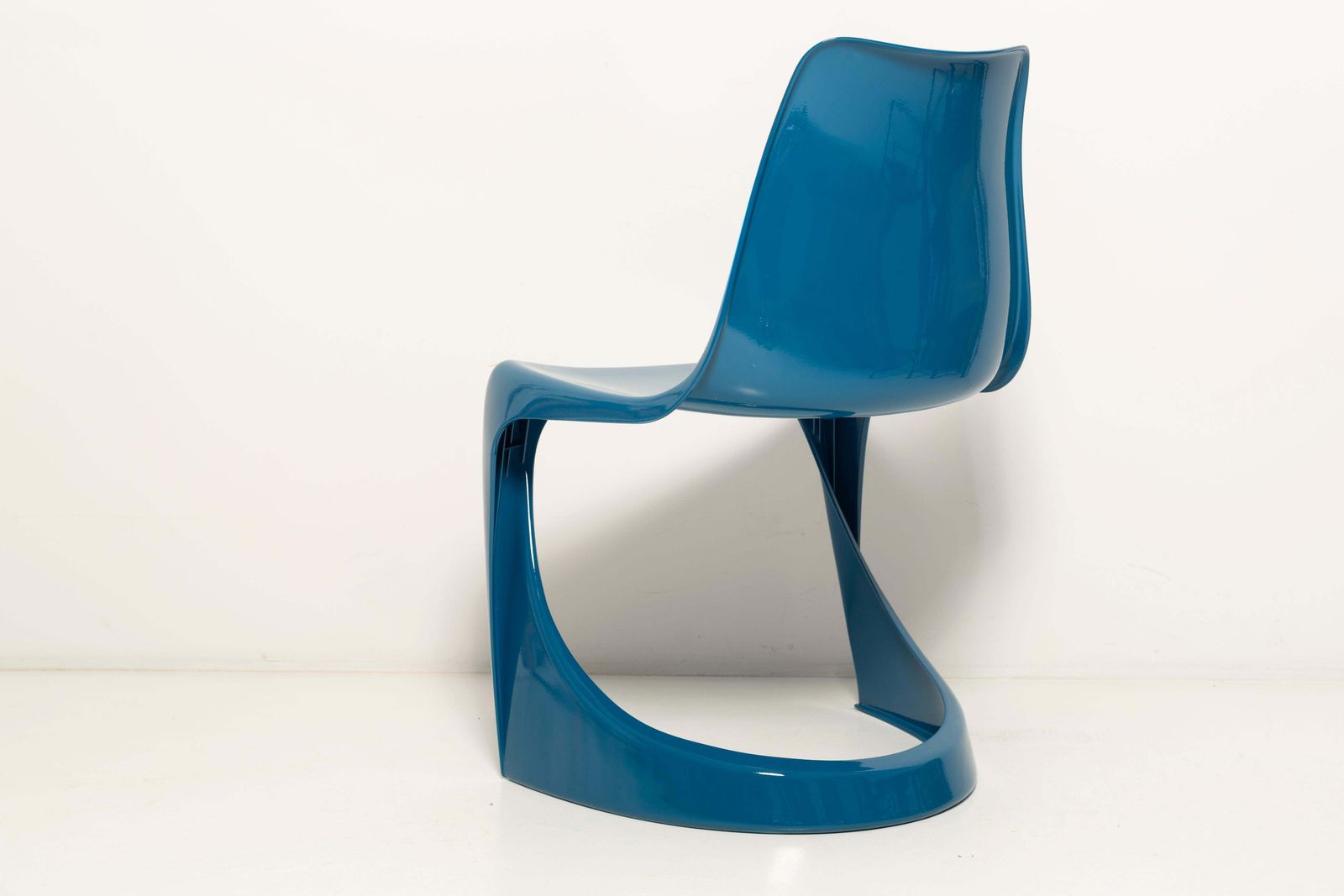 photo vinterior Set Van Vier Mid Century Zeeblauw Cado Stoelen, Steen østergaard, Europa, Jaren 1960