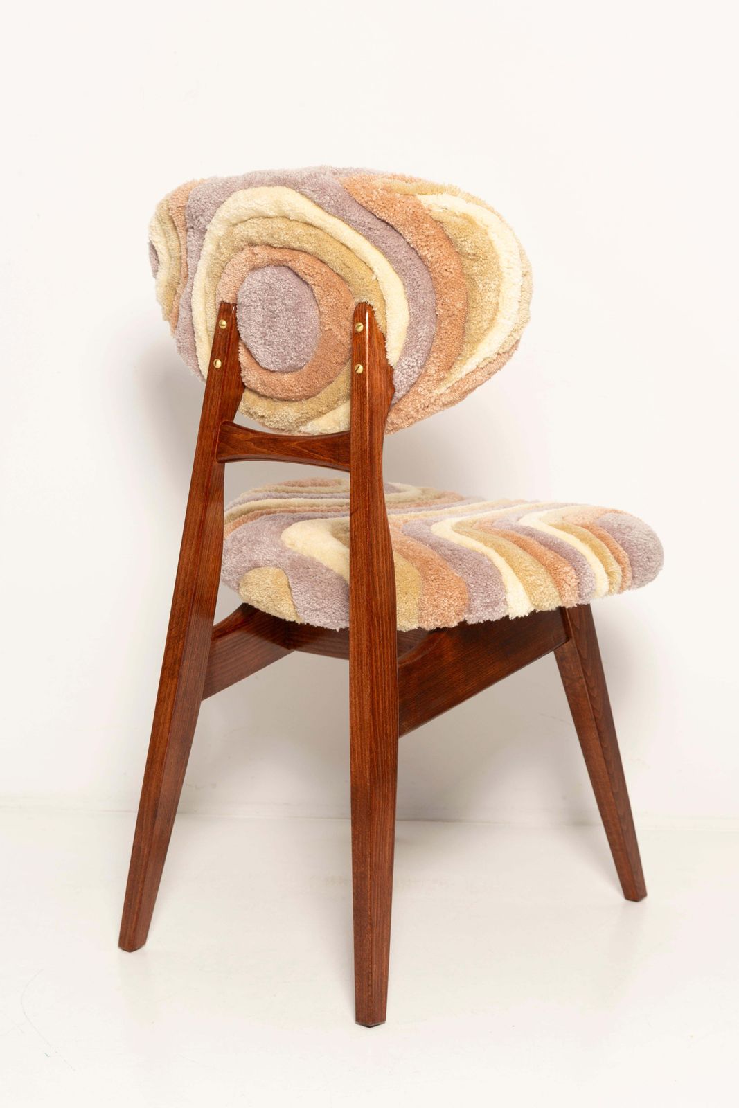 Mid Century Mushroom Chair, Handgeknoopte Beige Wollen Bekleding, Europa, Jaren 1960 photo vinterior