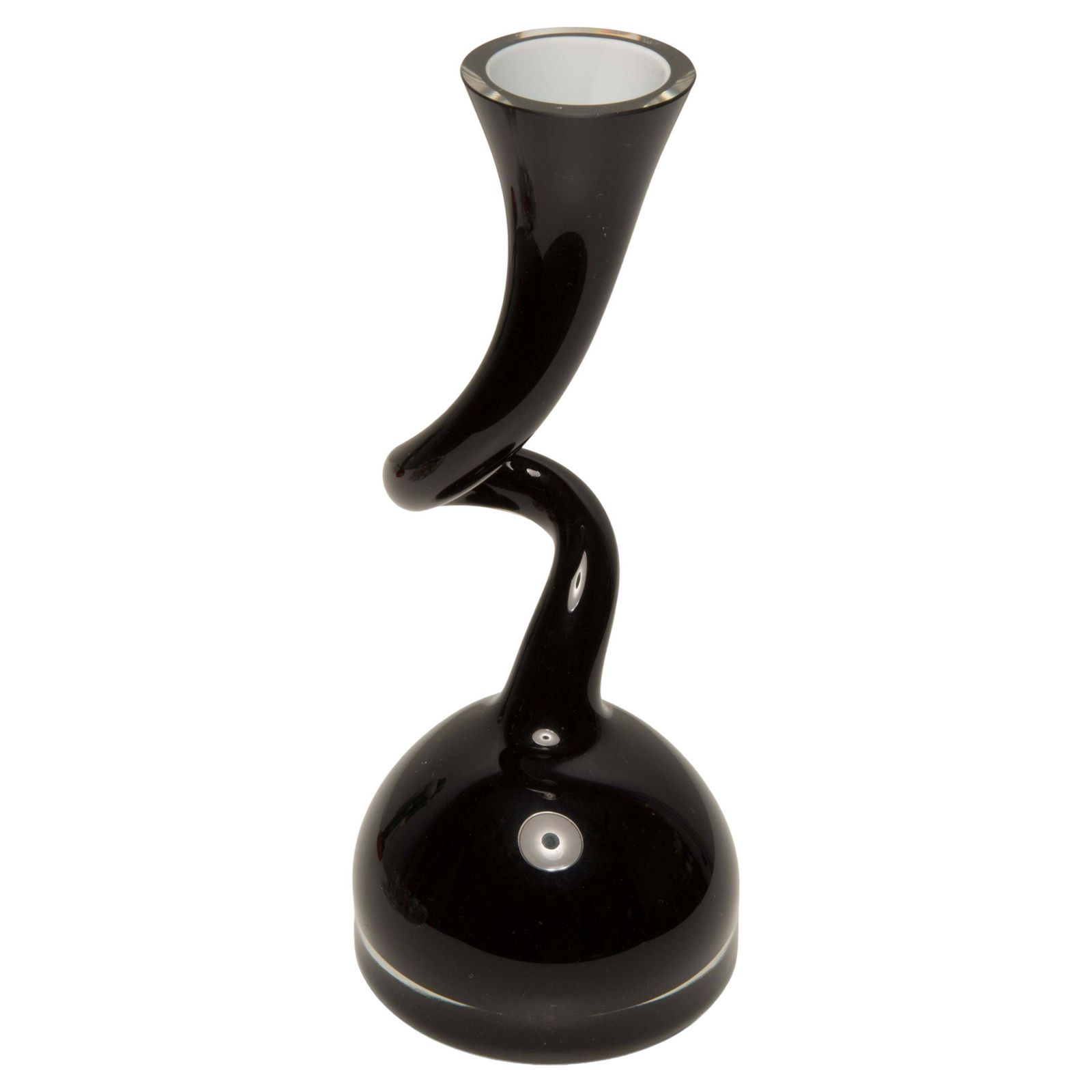 Small Mid Century Black Artistic Vase, Europe, 1960s