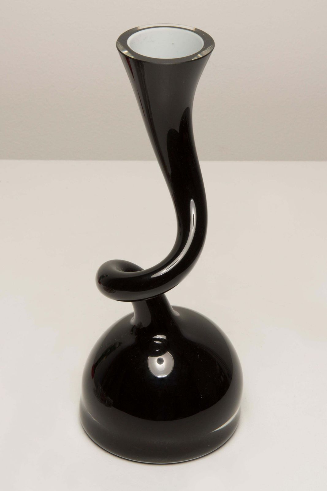 Small Mid Century Black Artistic Vase, Europe, 1960s photo Home Decor