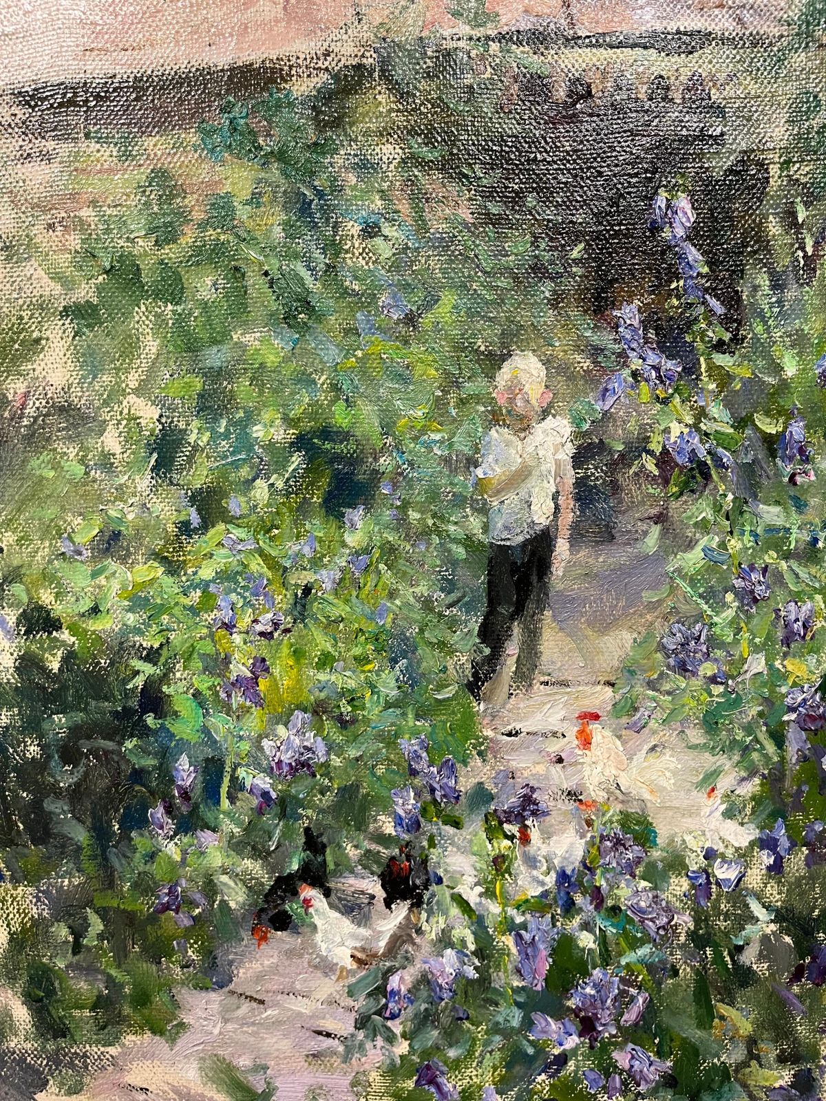 Georgij Moroz“In Giardino” Olio Cm 66 X 602001 photo vinterior