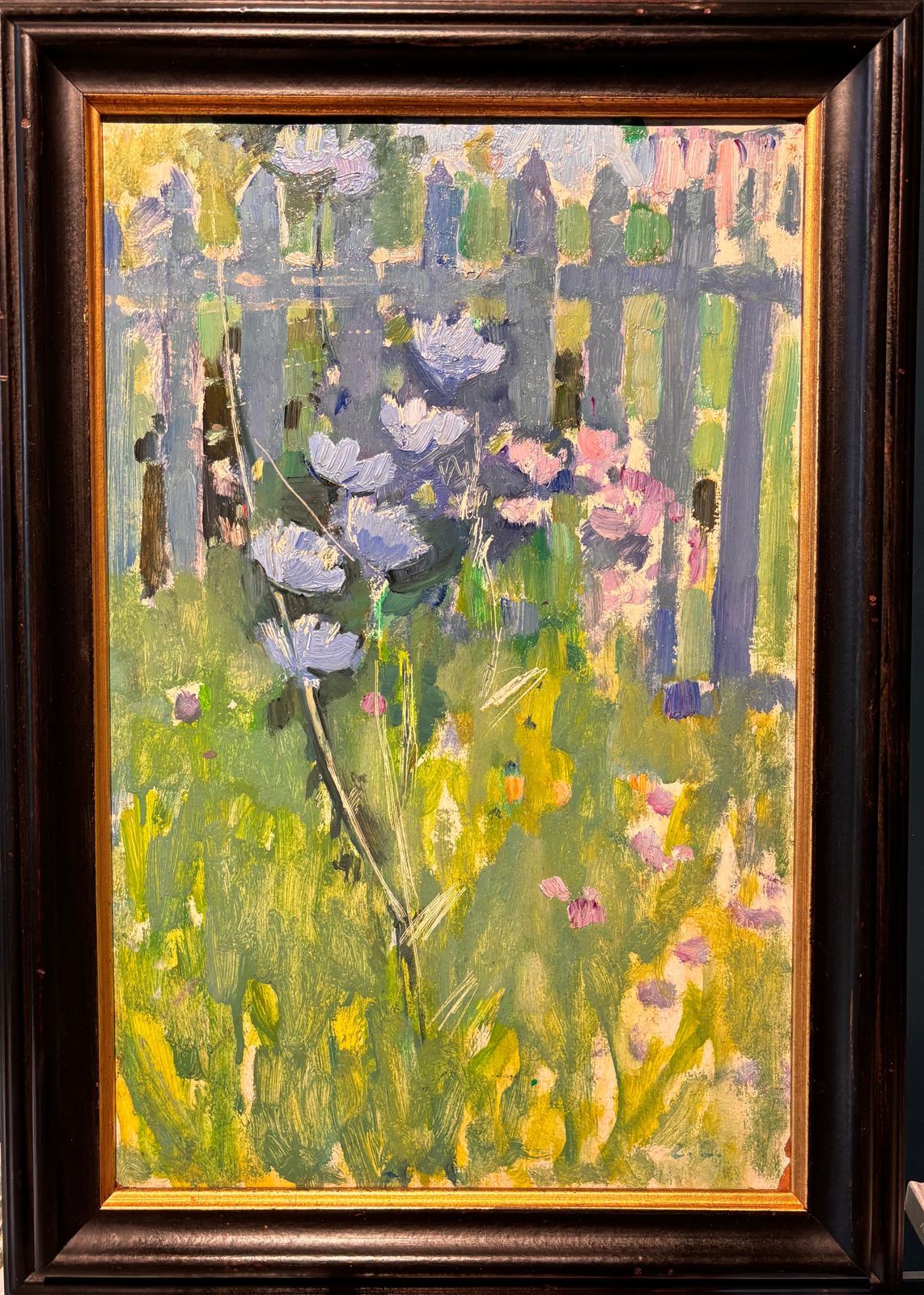 Gleb Savinov"In Giardino" Olio Cm. 31 X 48   19781978