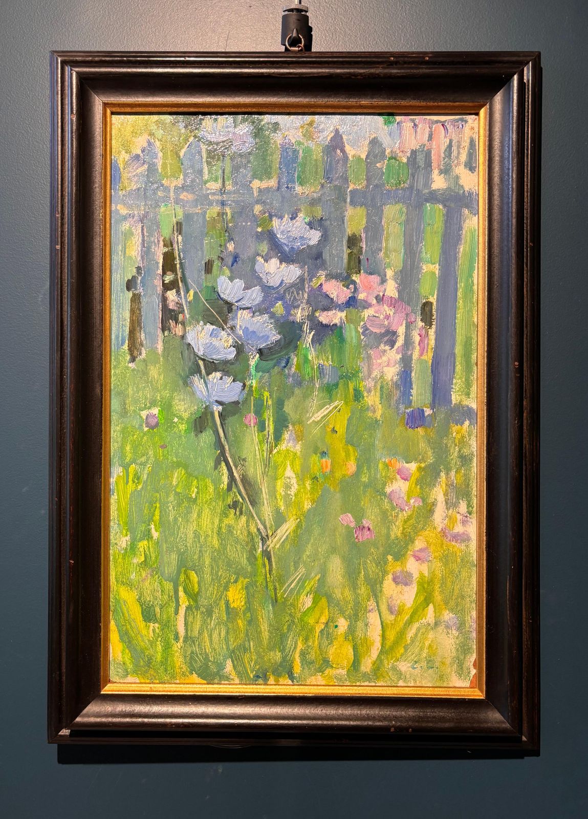 Gleb Savinov"In Giardino" Olio Cm. 31 X 48   19781978 photo for sale
