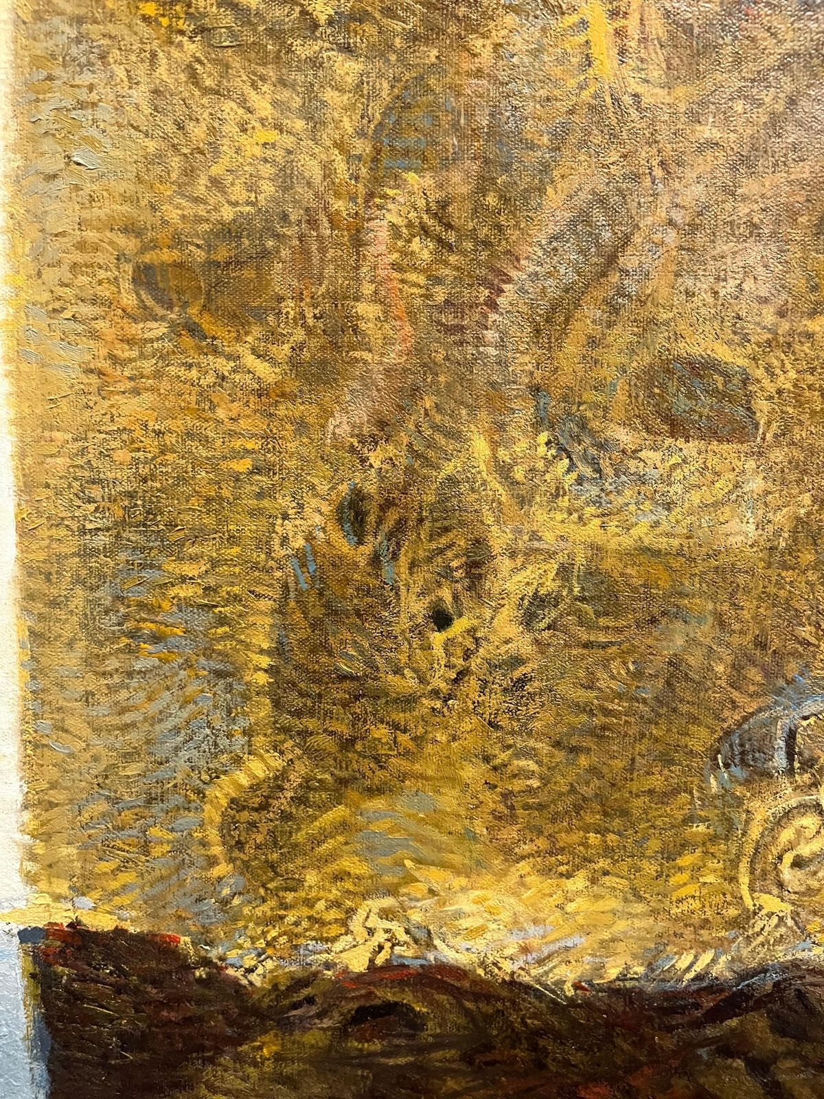 Giacomo Soffiantino"Fossils And Shells" Oil Cm. 100 X 120 Yellow, Brown  19601960 photo for sale