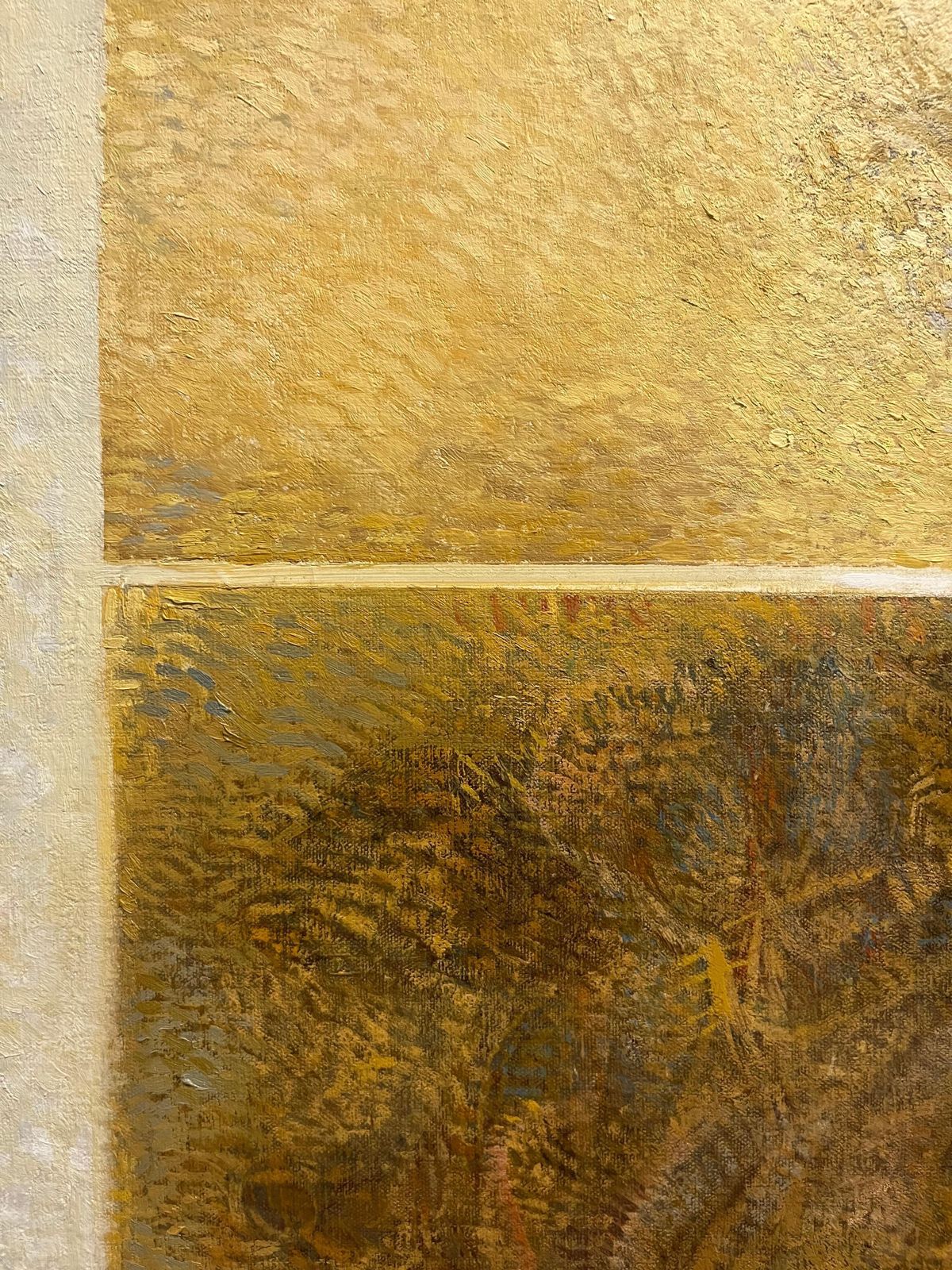photo for sale Giacomo Soffiantino"Fossils And Shells" Oil Cm. 100 X 120 Yellow, Brown  19601960