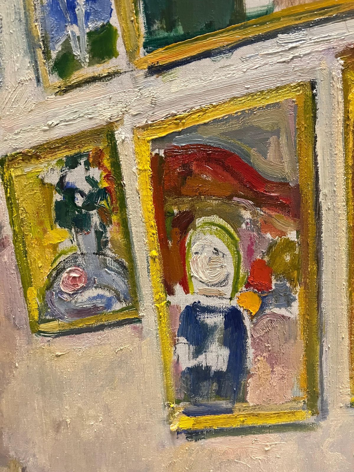 Gleb Savinov"Interior With Little Girl" Oil  Cm. 64 X 81  19771977 photo for sale