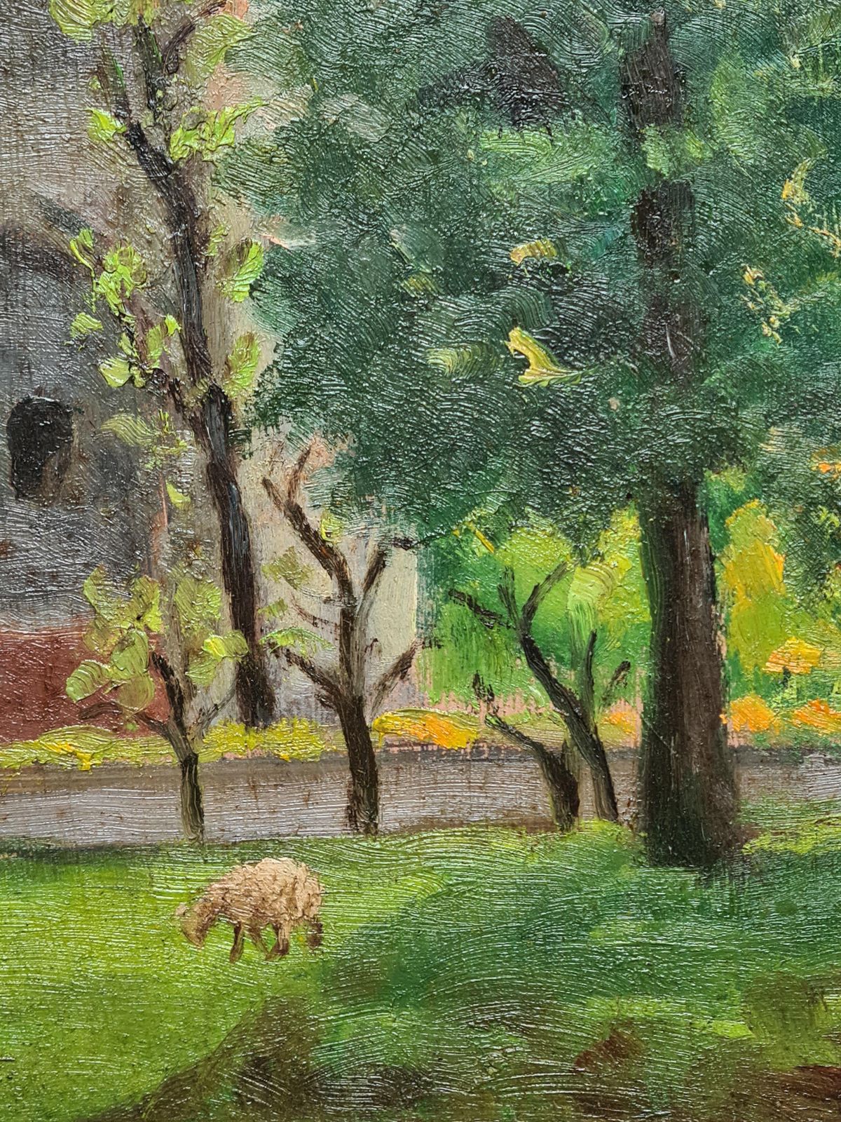 Georges Guerinfrench Impressionist Barbizon School Landscape, Where Sheep Safely Graze1937 photo 686.0
